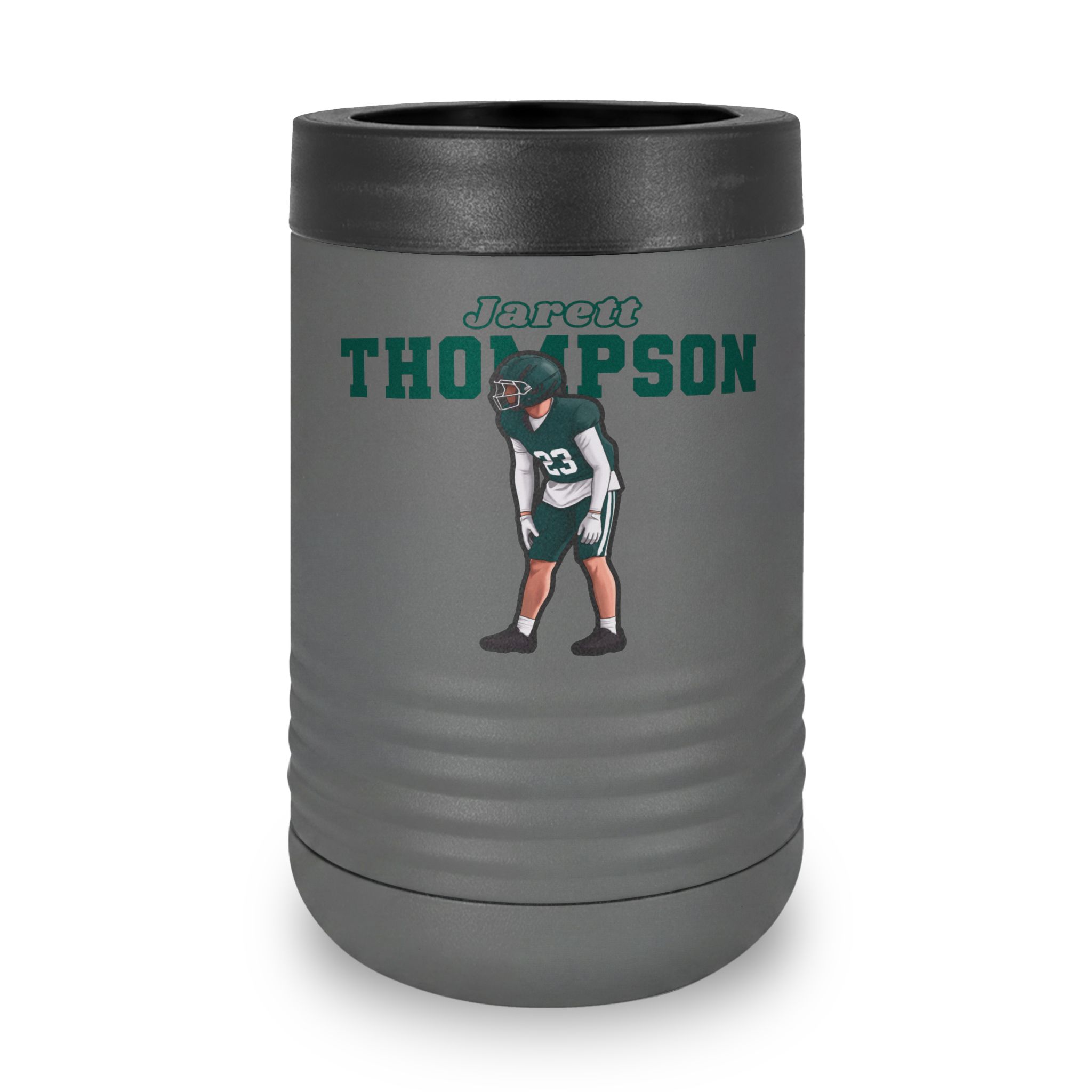 Stainless Can Cooler — character_name_arch in Grey