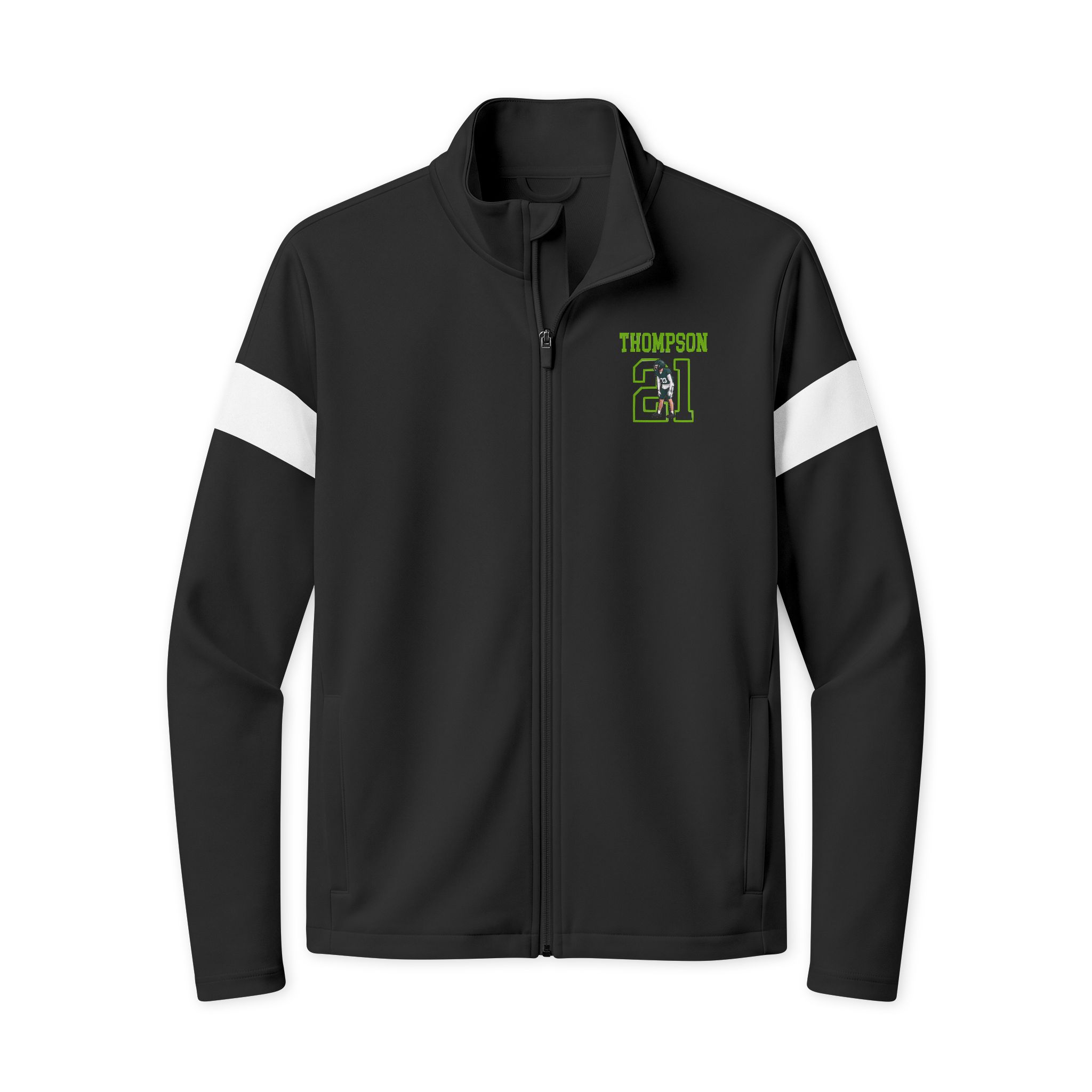 Travel Full-Zip Jacket — character_shirsey in Black/ White