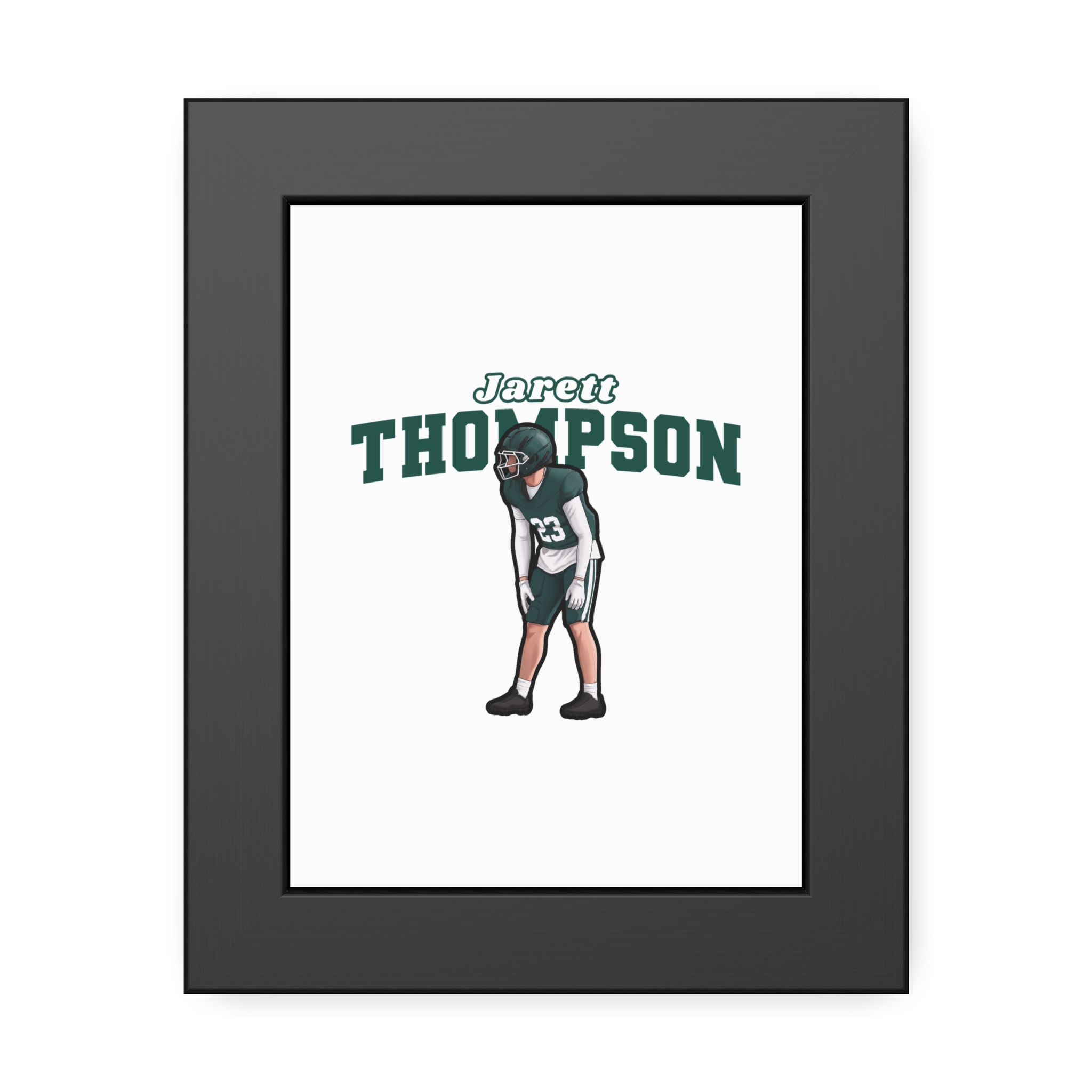 Framed Poster — character_name_arch in Black