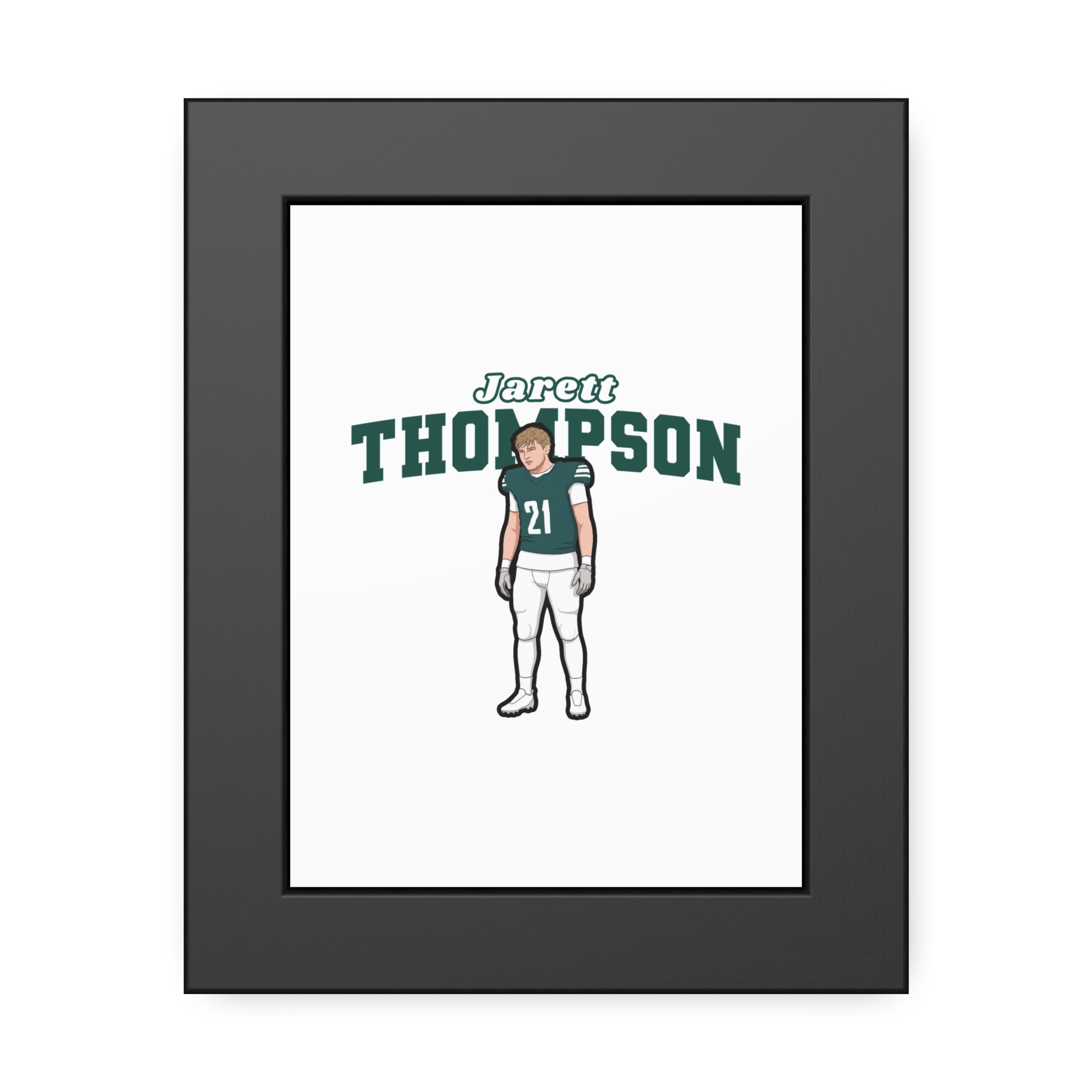 Framed Poster — character_name_arch in Black