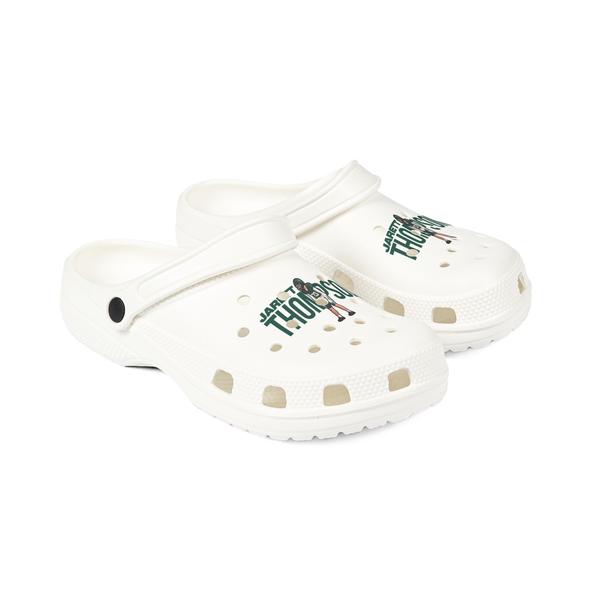 Rubber Clogs — character_player_name in White