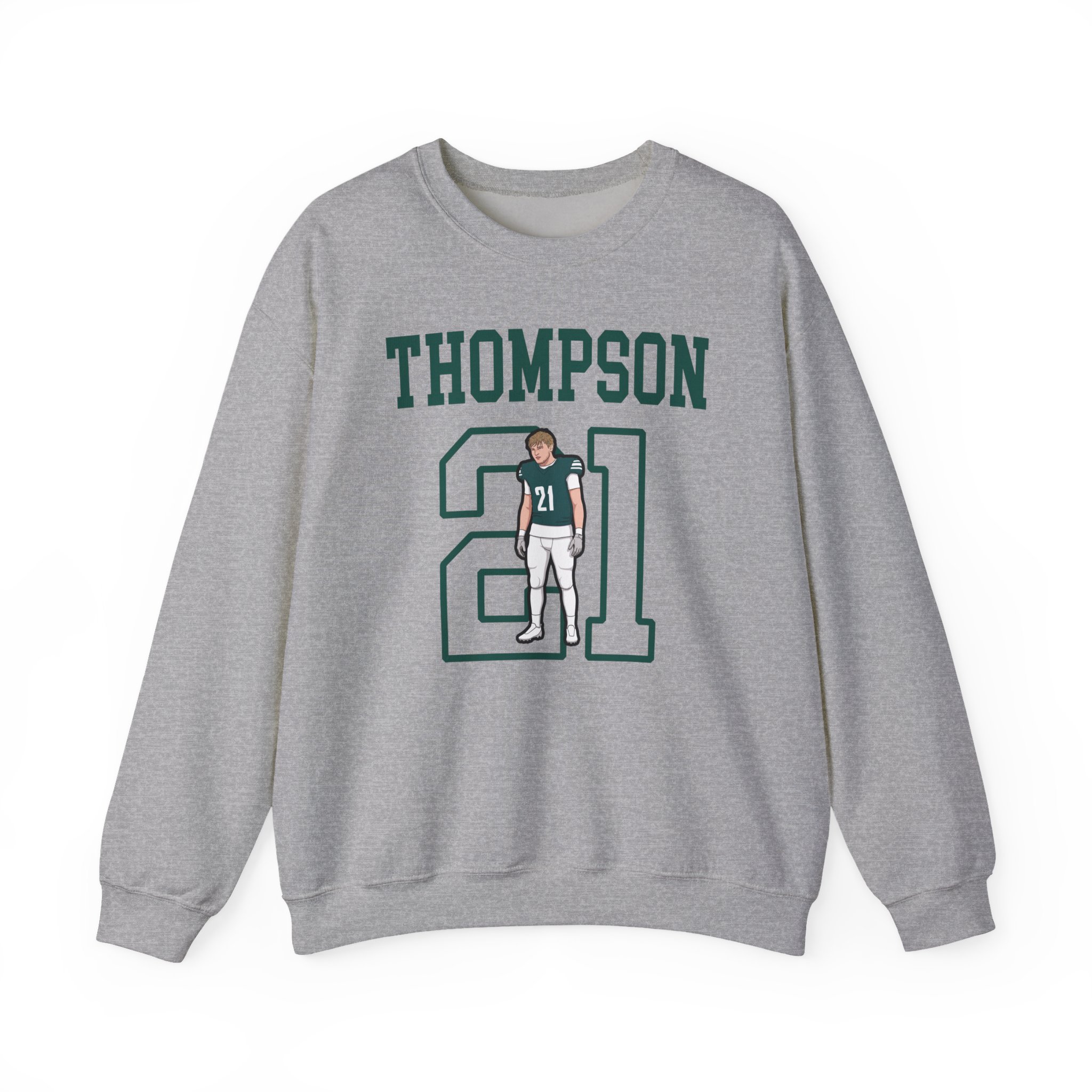 Crewneck Sweatshirt — character_shirsey in Grey