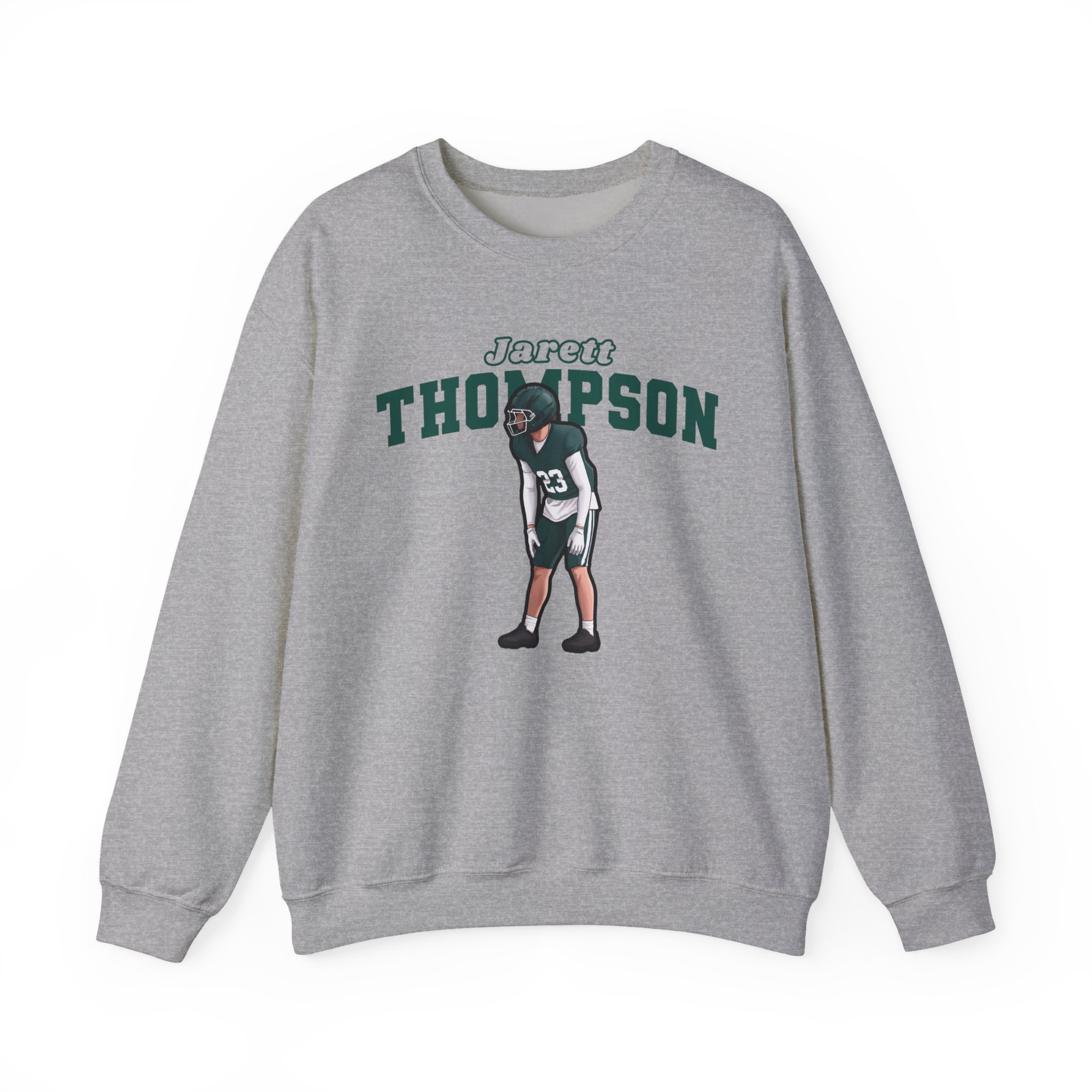 Crewneck Sweatshirt — character_name_arch in Grey