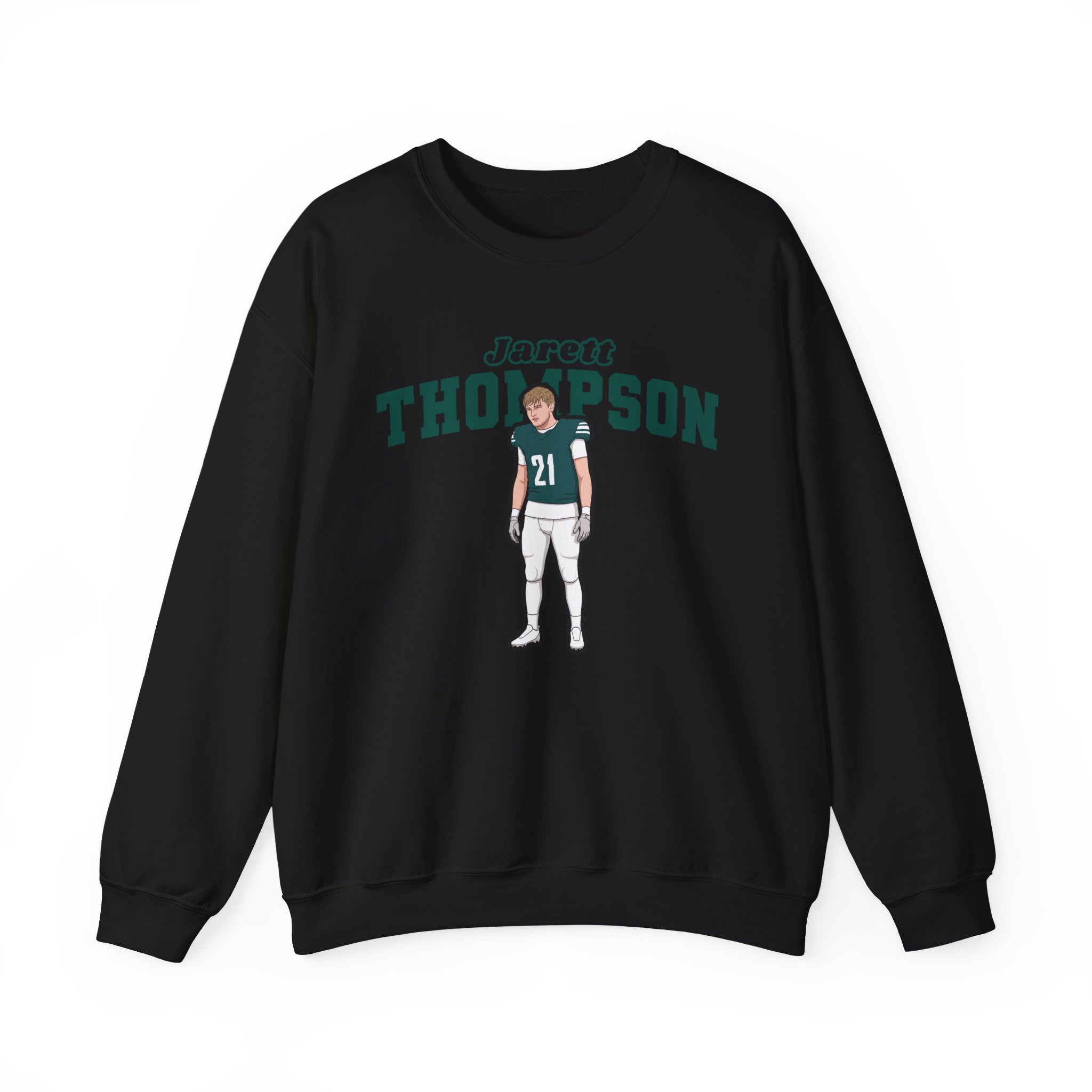 Crewneck Sweatshirt — character_name_arch in Black