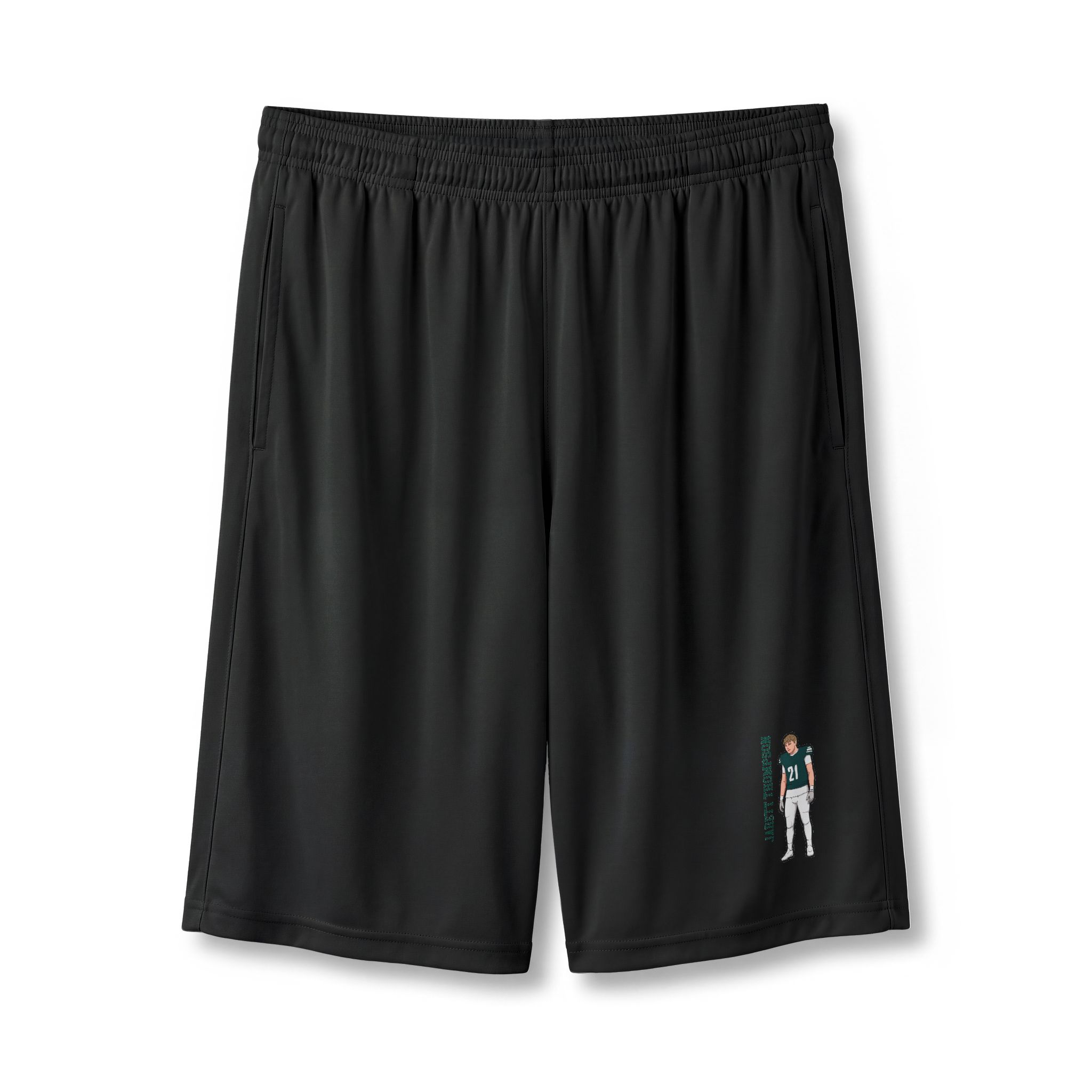 Shorts — character_name_vertical in Black