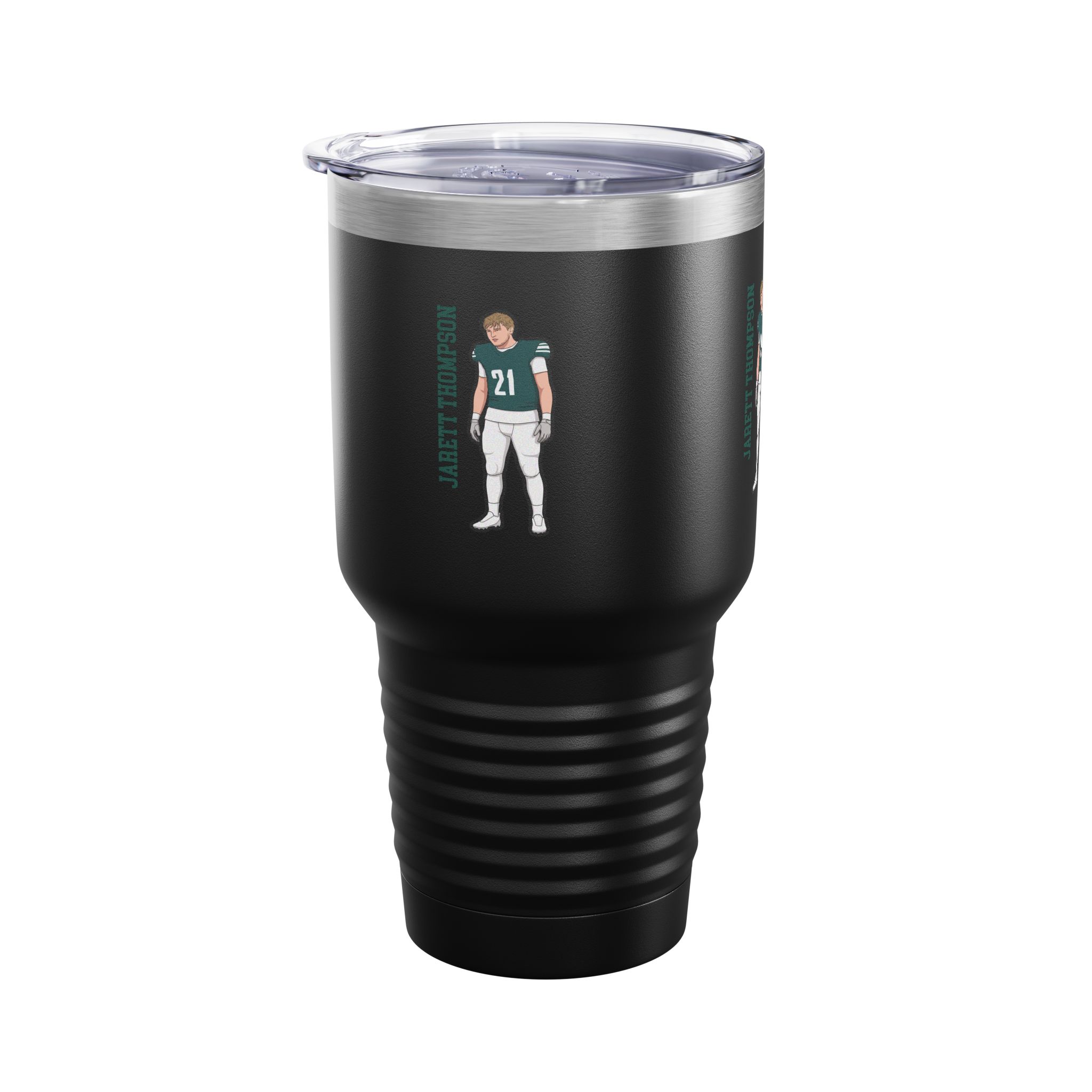 30oz Tumbler — character_name_vertical in Black