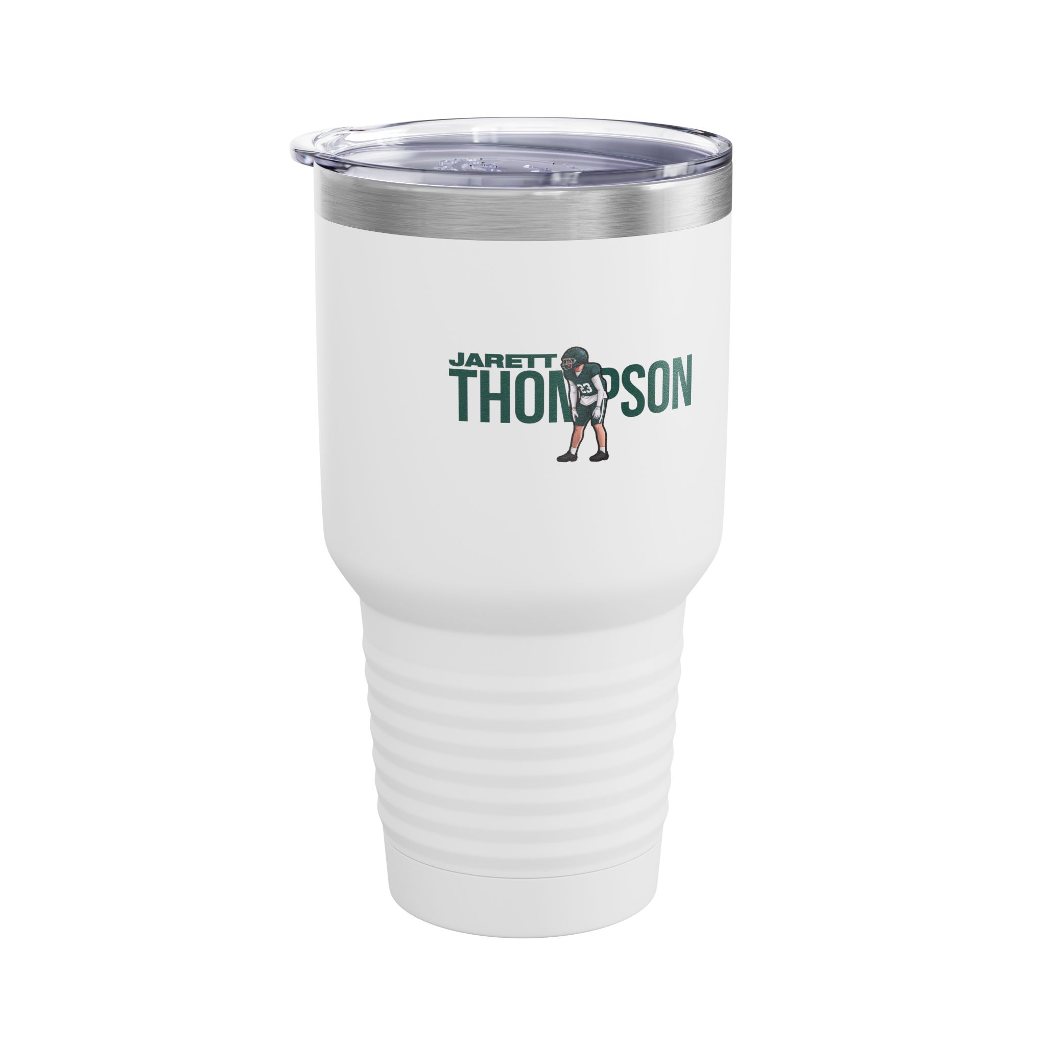 30oz Tumbler — character_player_name in White