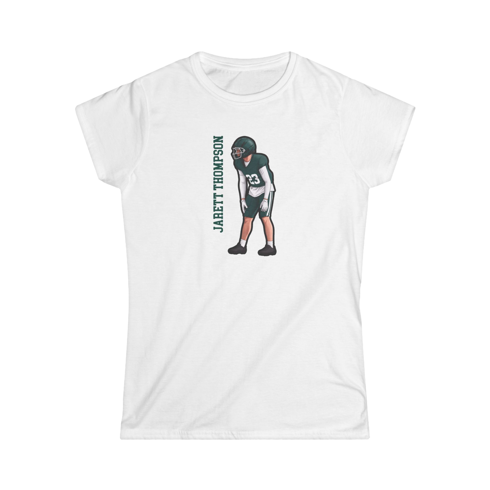 Women's Softstyle Tee — character_name_vertical in White