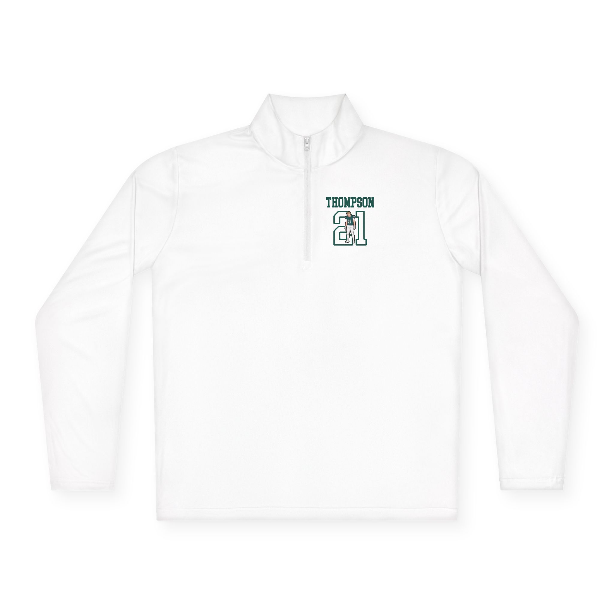 Q-Zip Pullover — character_shirsey in White