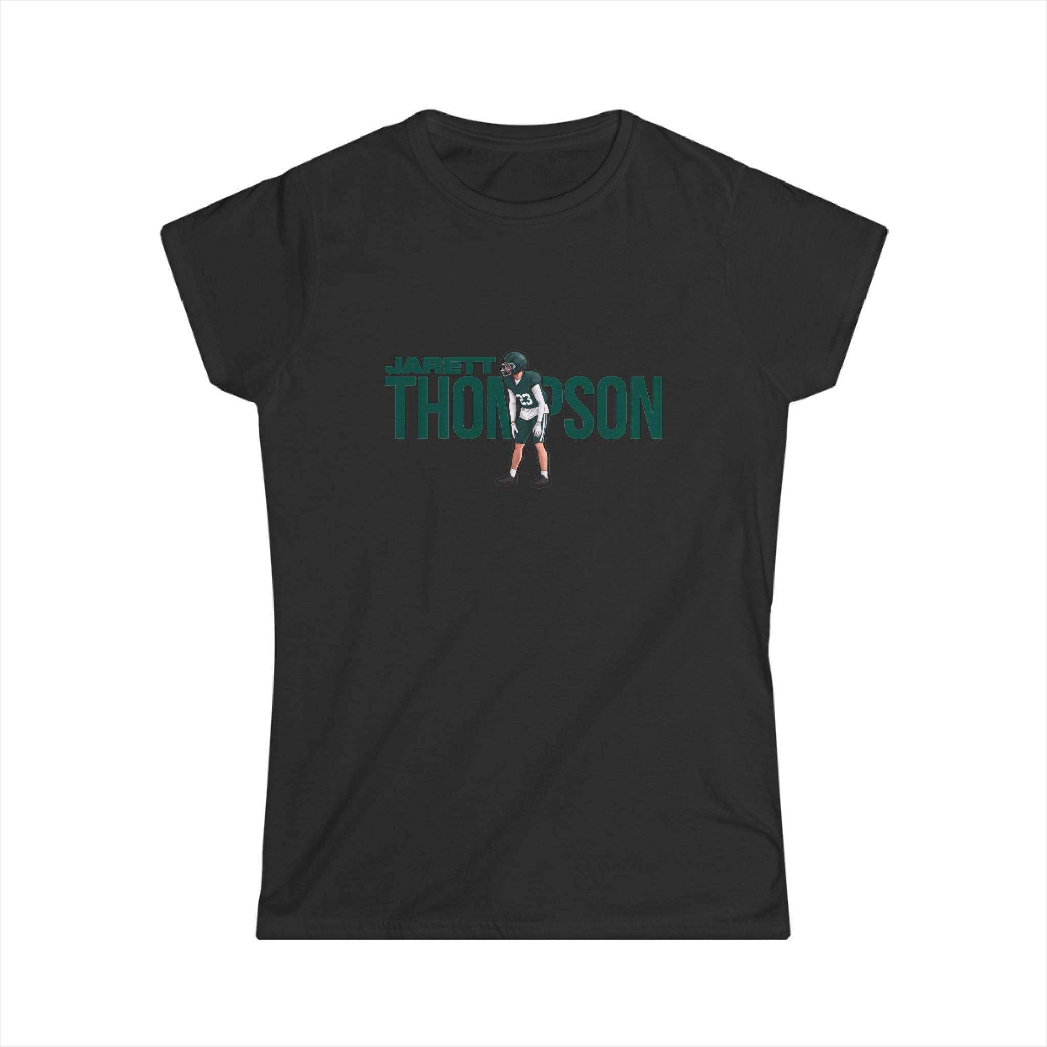 Women's Softstyle Tee — character_player_name in Black