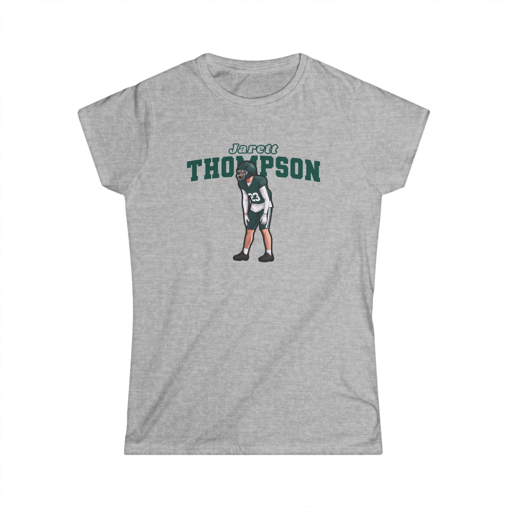 Women's Softstyle Tee — character_name_arch in Grey