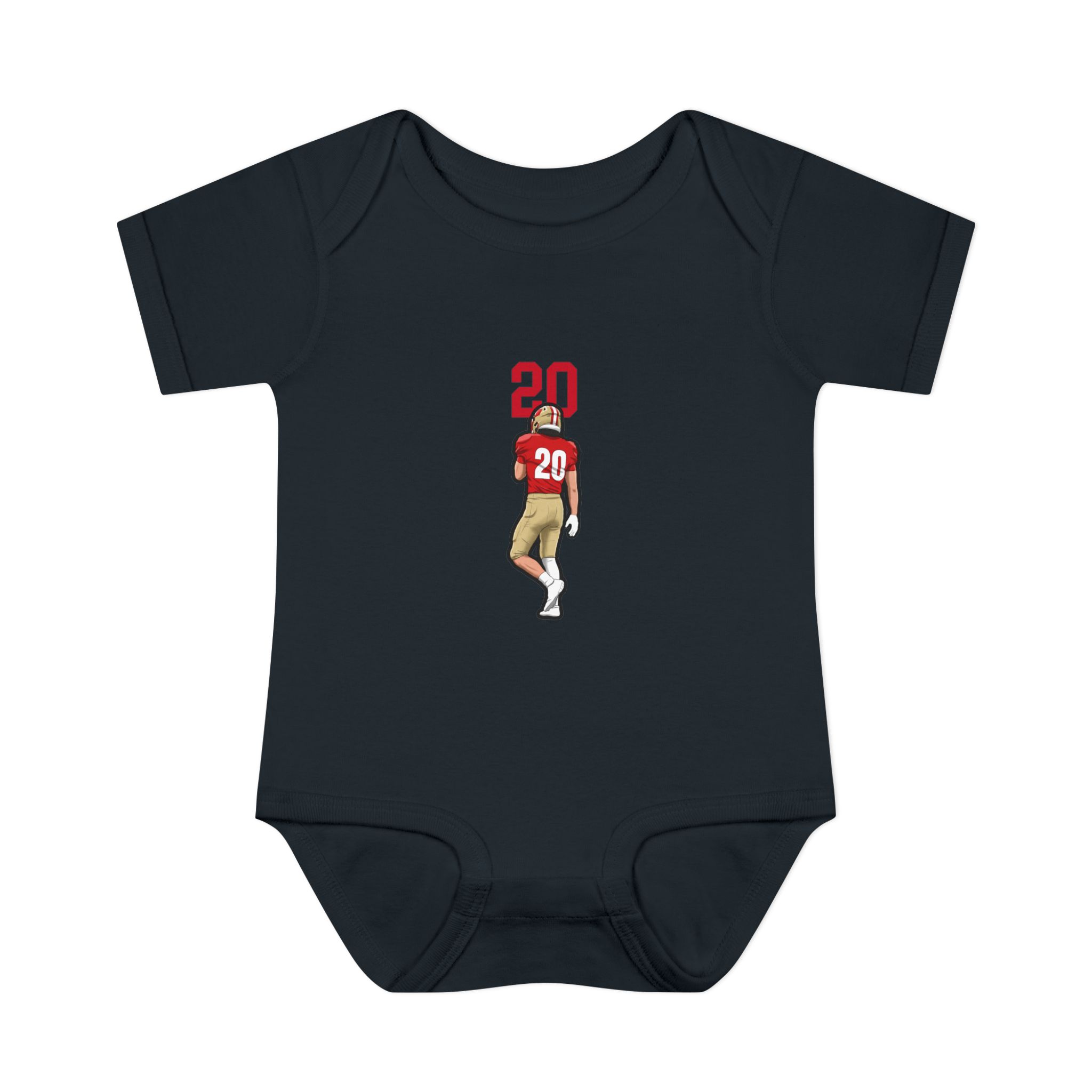 Baby Onesie — character_number_top in Black