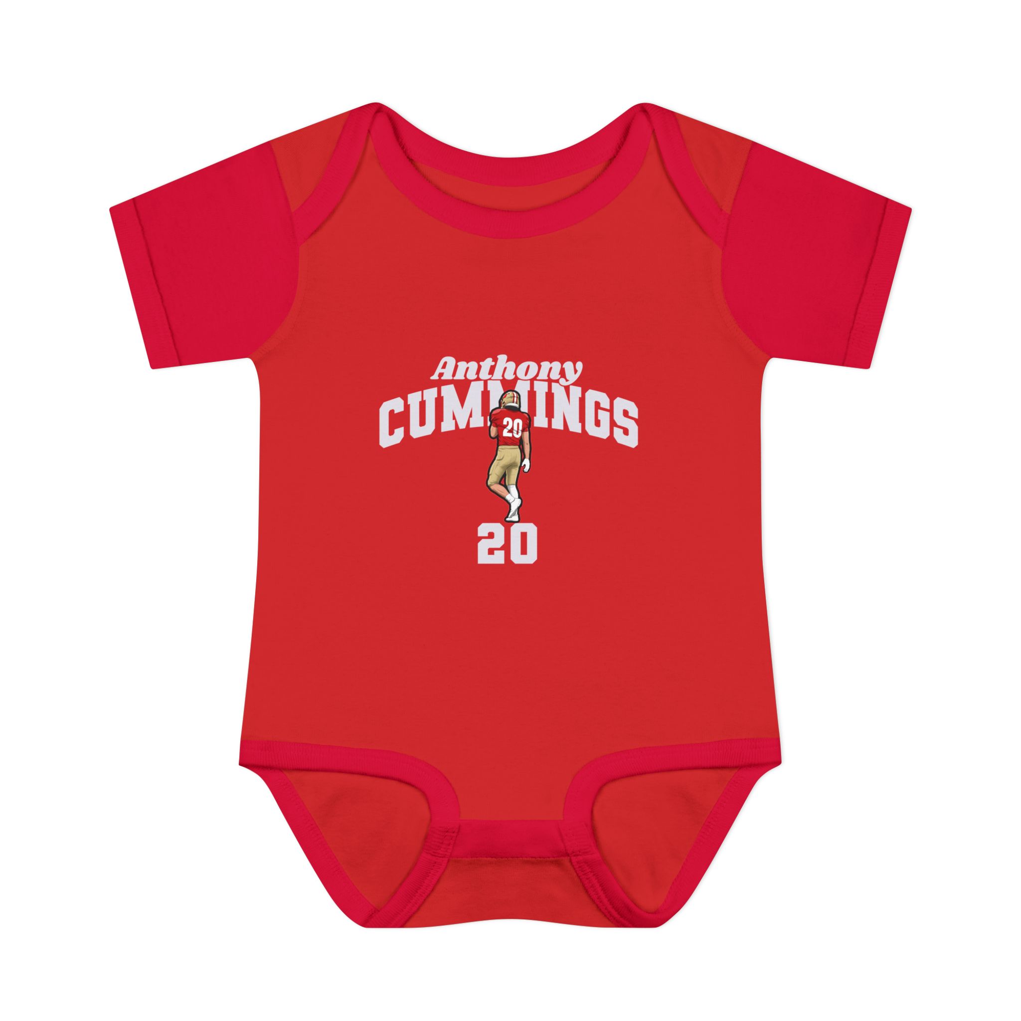 Baby Onesie — character_signature_arch in Red