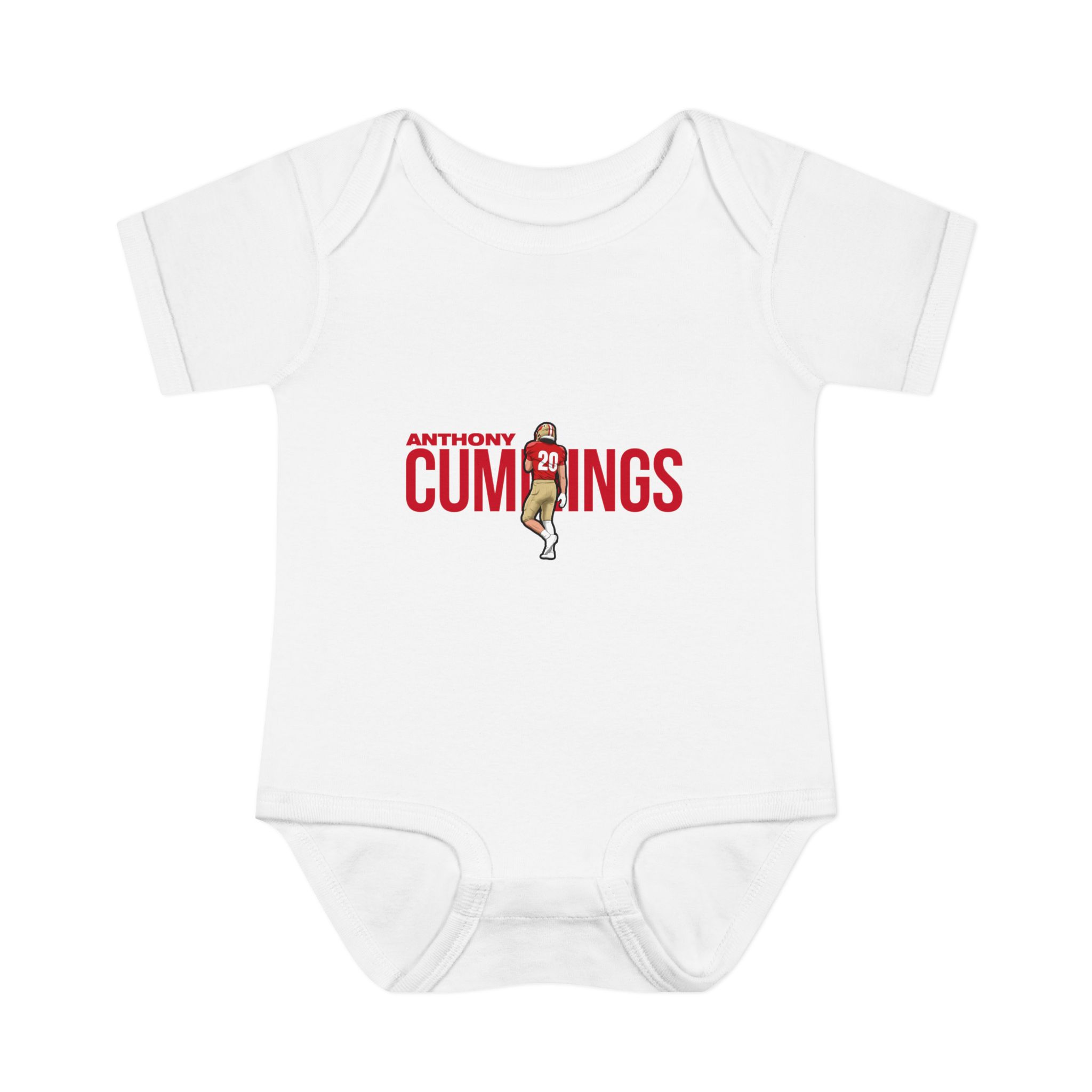 Baby Onesie — character_player_name in White