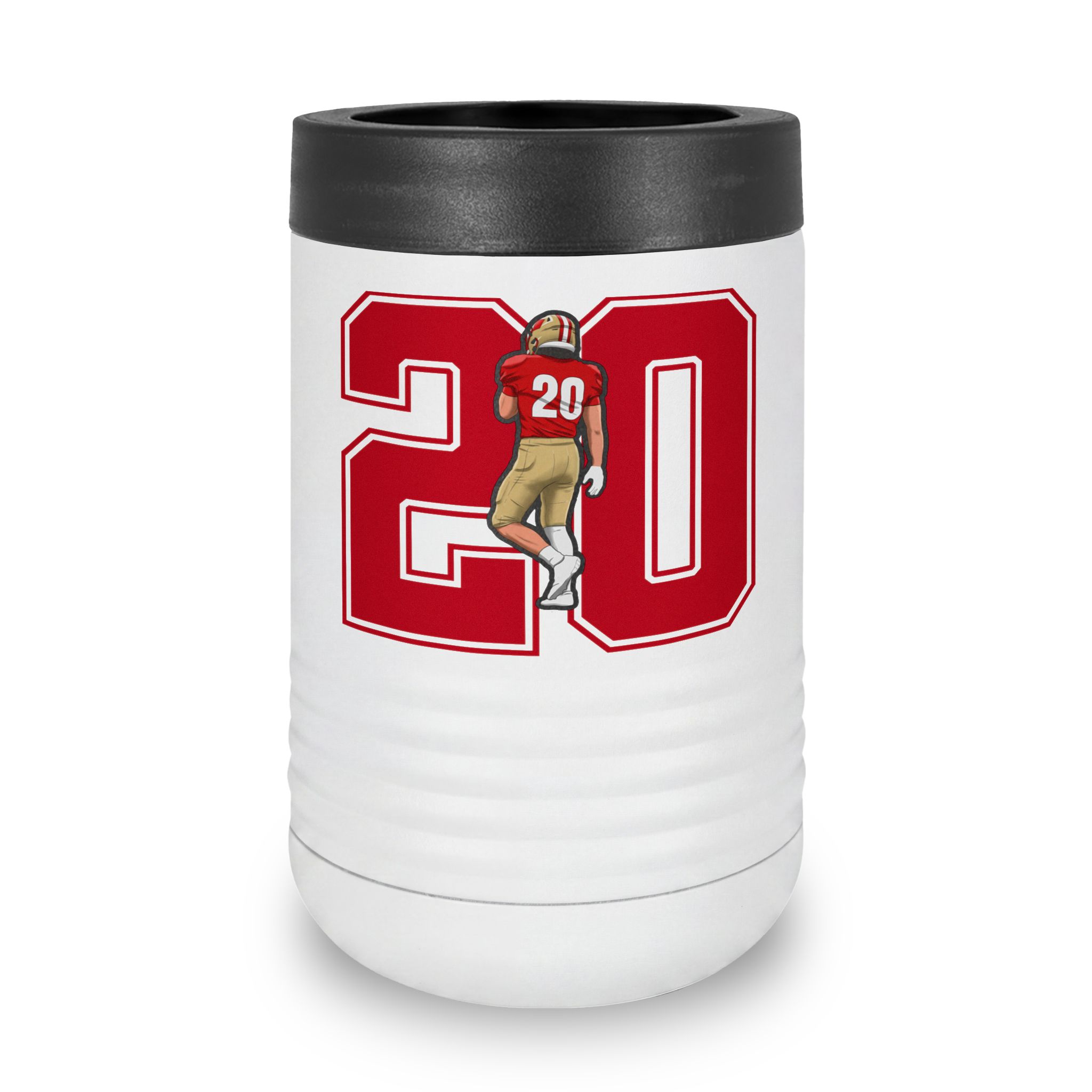 Stainless Can Cooler — character_number in White