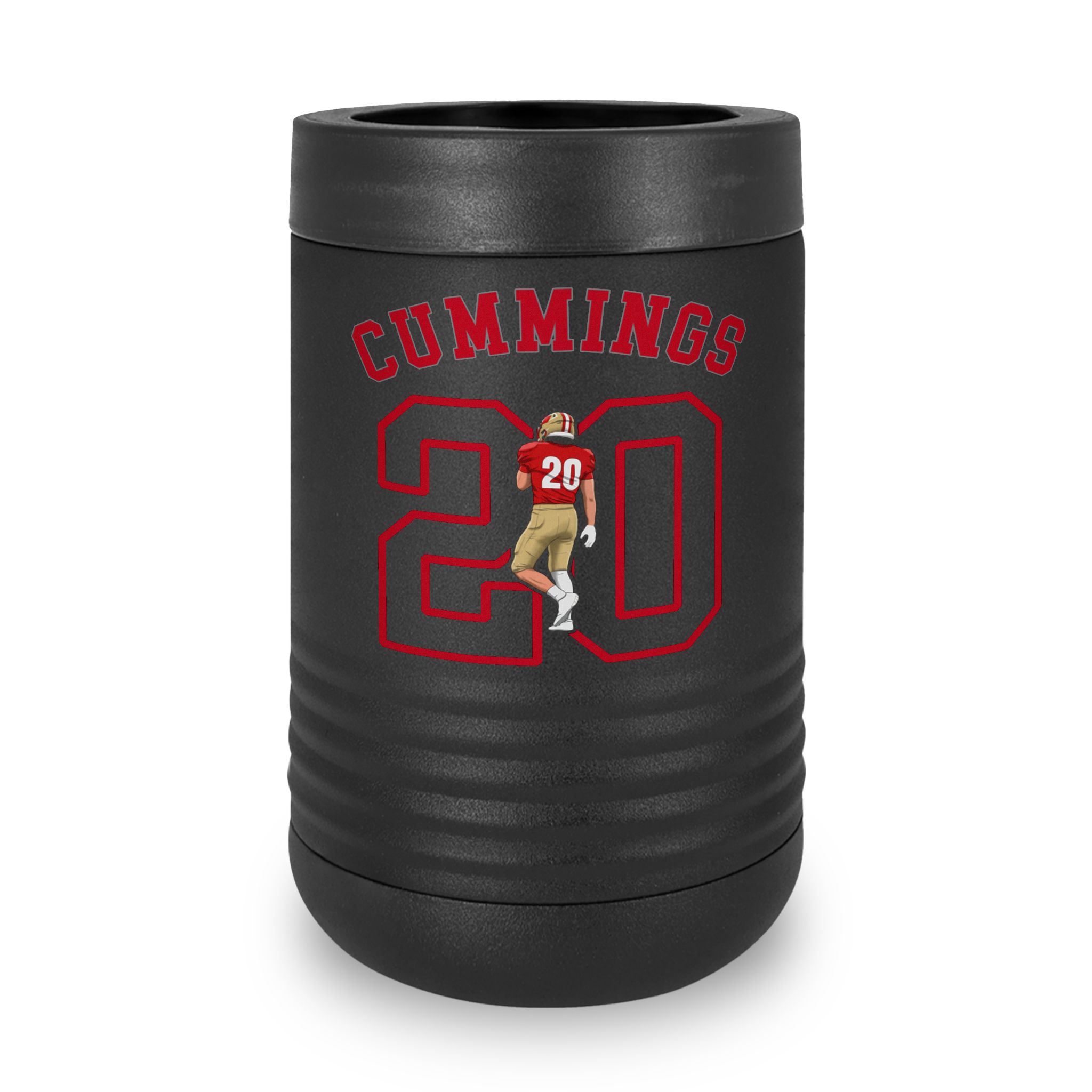 Stainless Can Cooler — character_shirsey_arch in Black