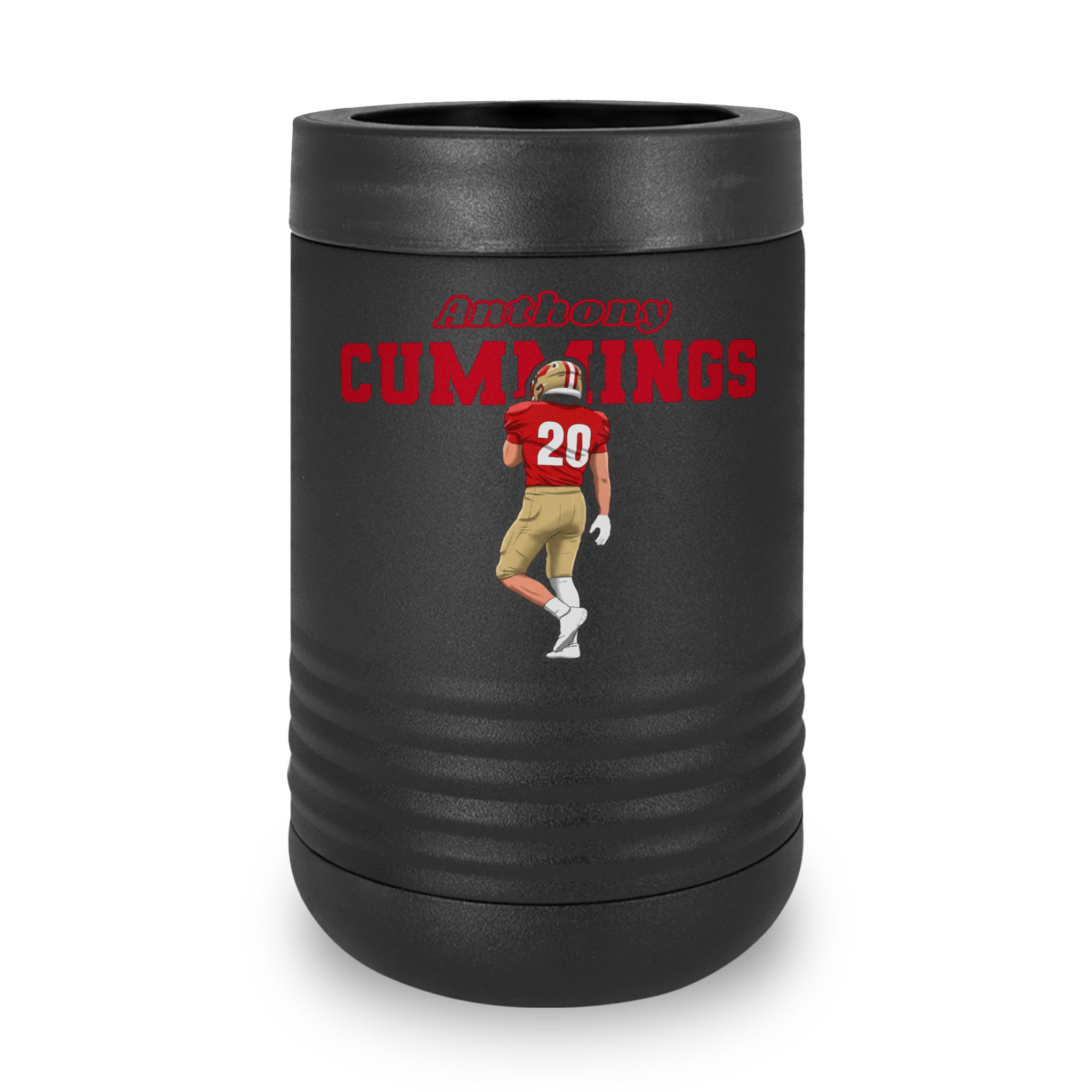 Stainless Can Cooler — character_name_arch in Black