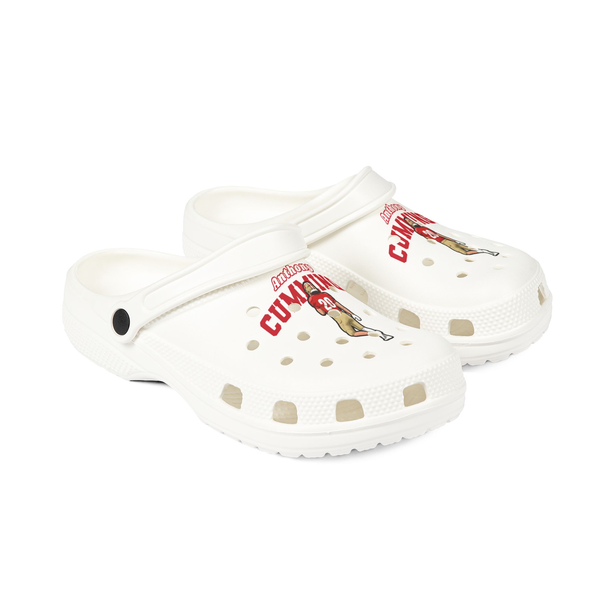 Rubber Clogs — character_name_arch in White