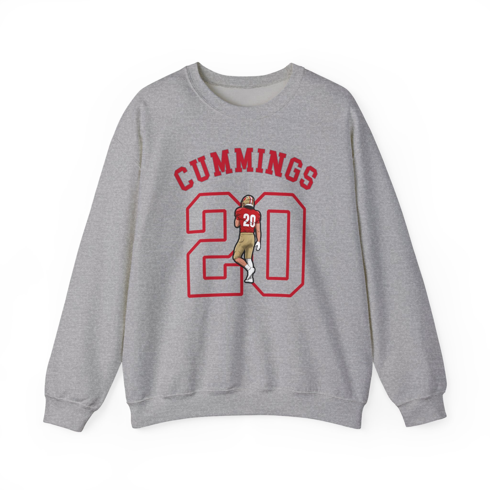 Crewneck Sweatshirt — character_shirsey_arch in Grey