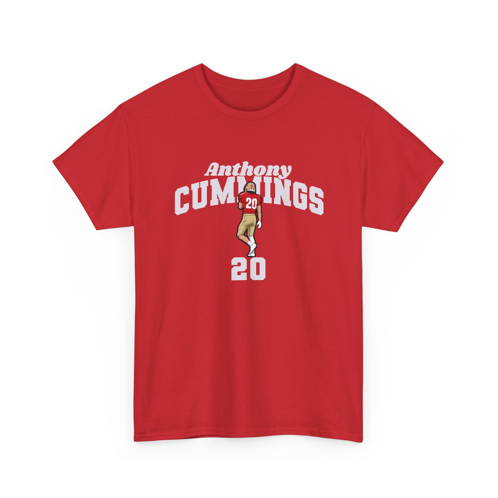 Tee — character_signature_arch in Red