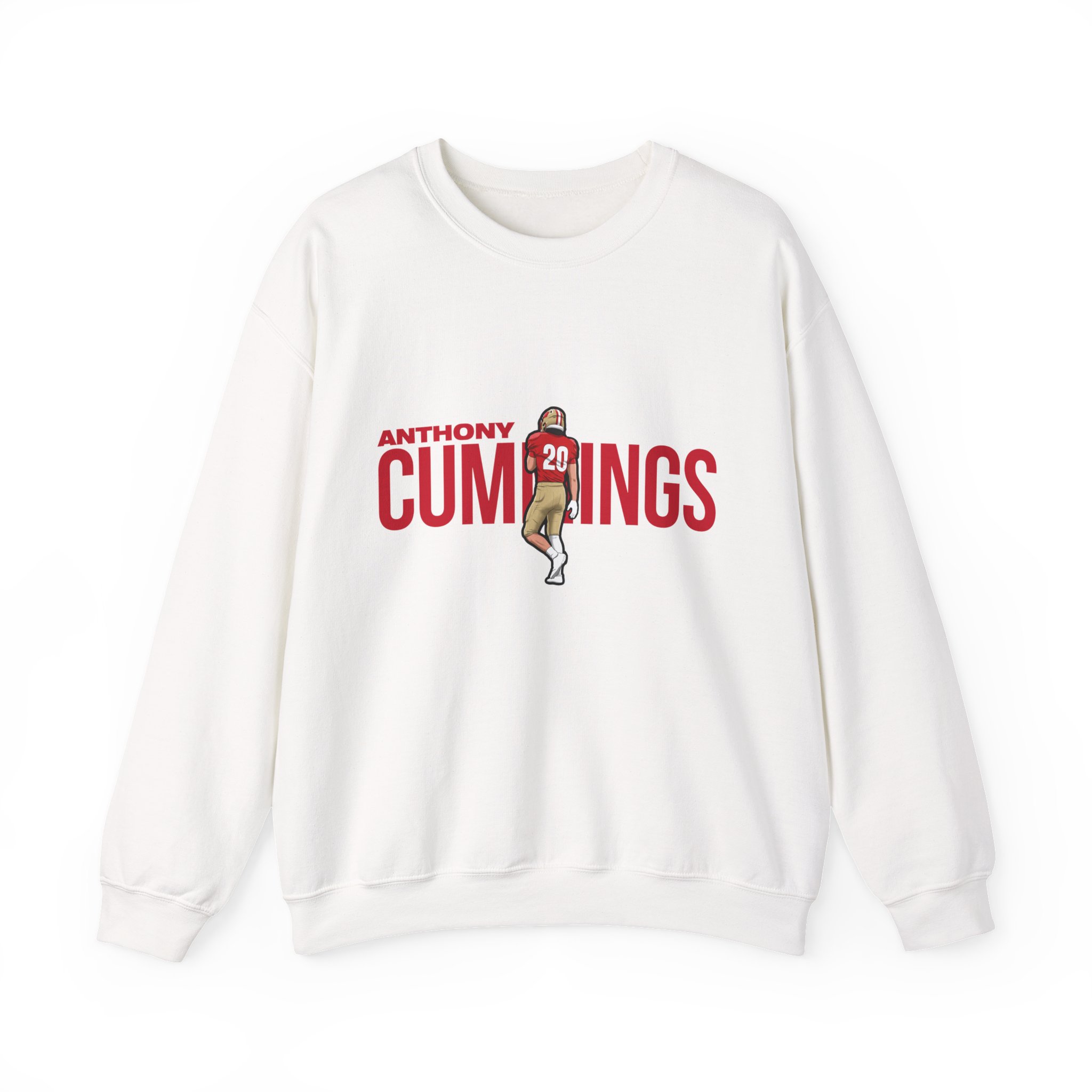 Crewneck Sweatshirt — character_player_name in White