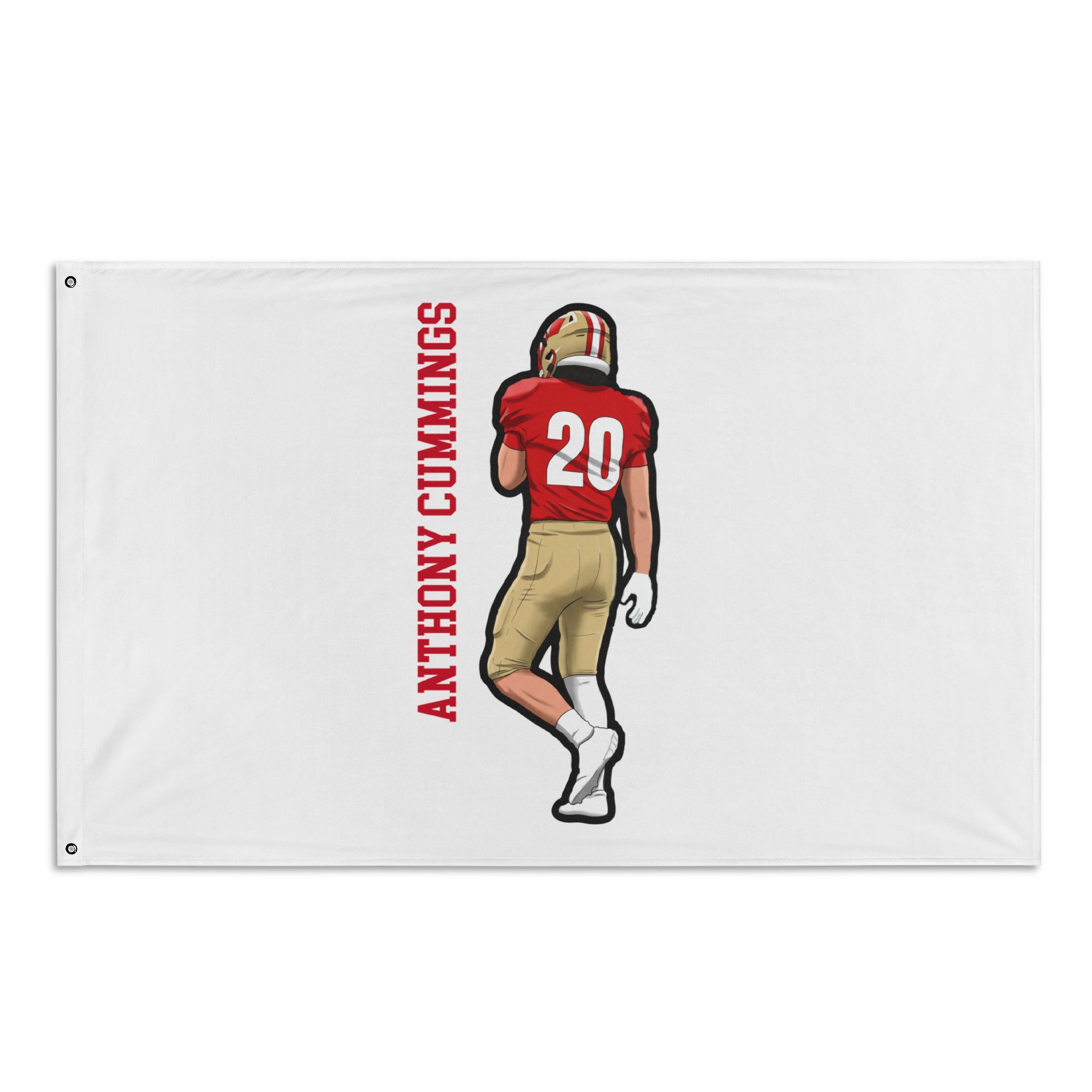 Flag (35 × 56 in) — character_name_vertical in Classic