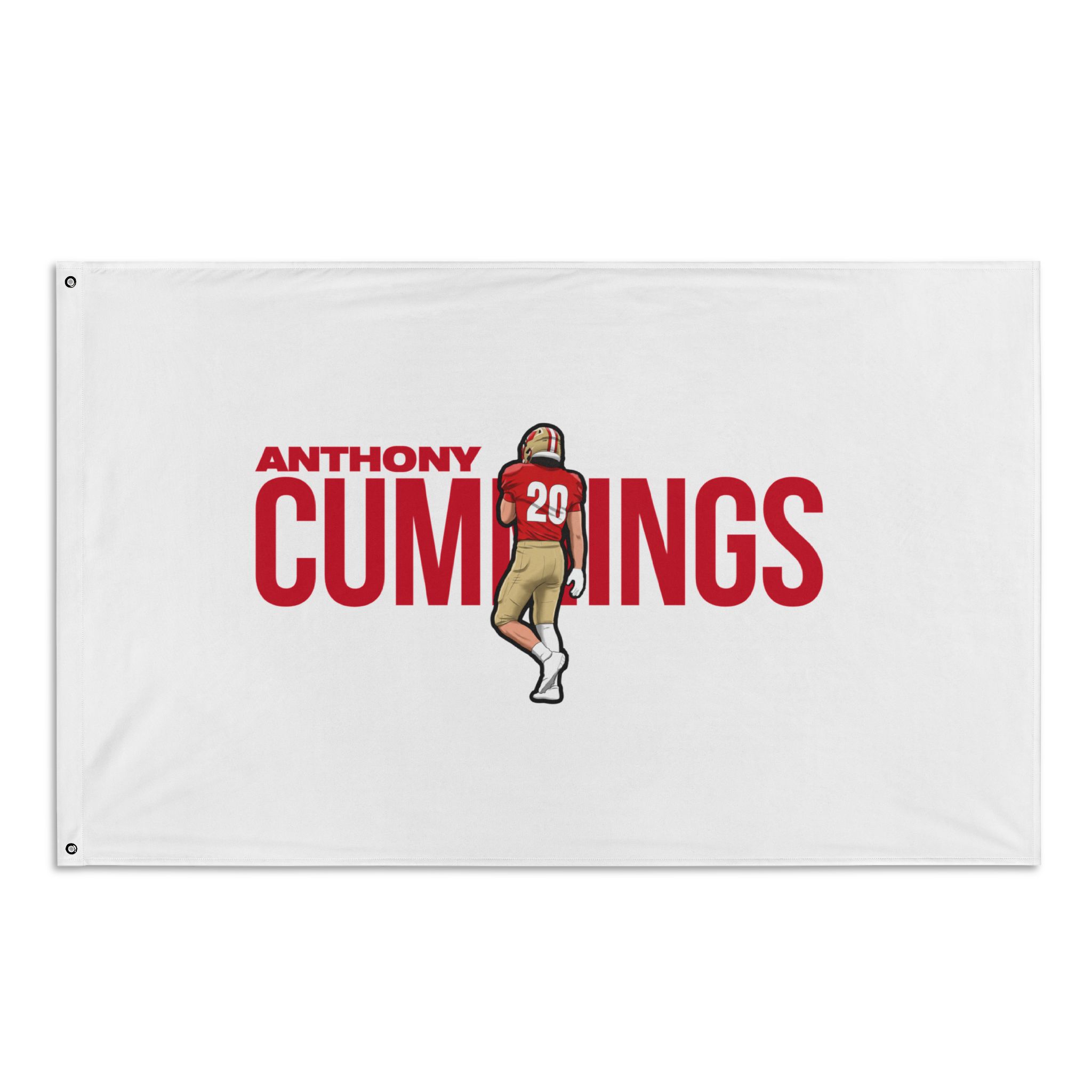 Flag (35 × 56 in) — character_player_name in Classic
