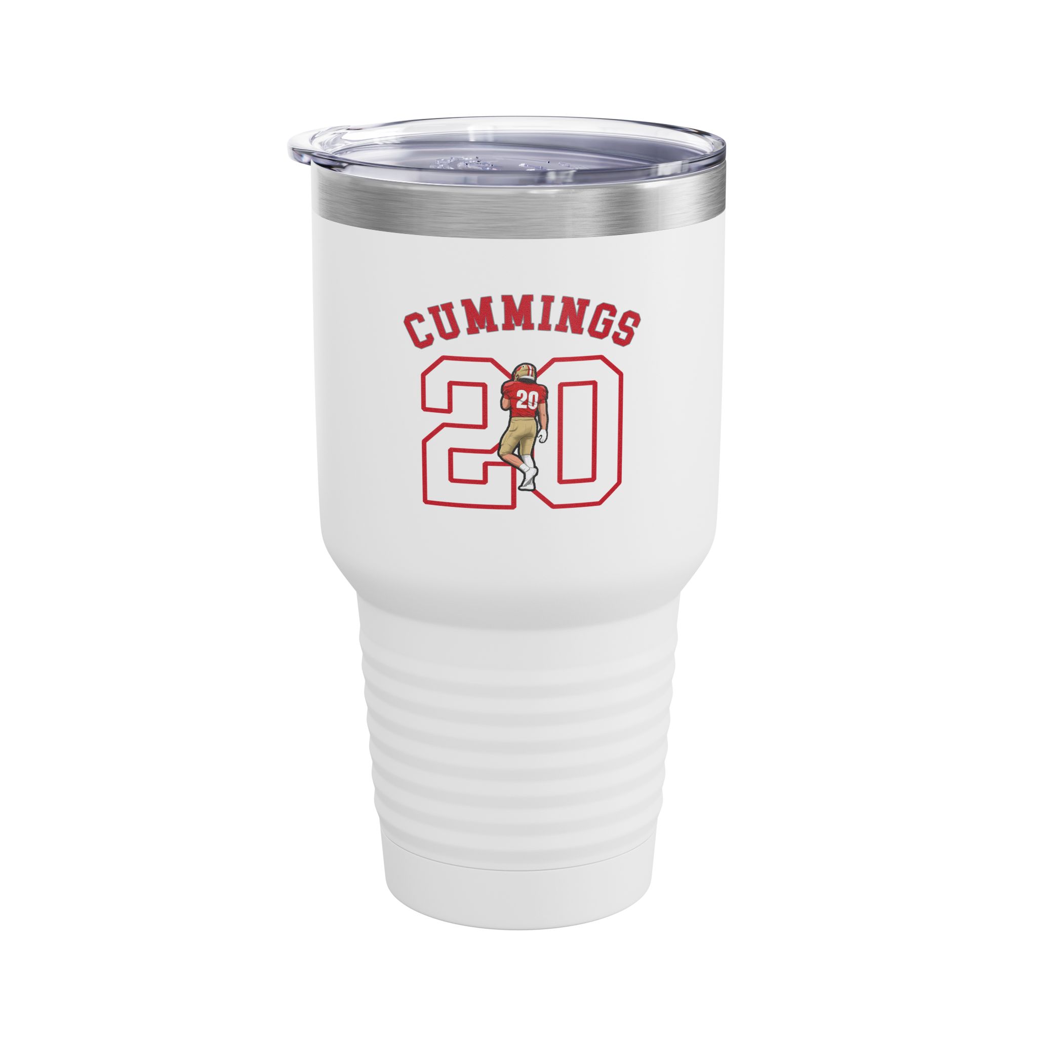 30oz Tumbler — character_shirsey_arch in White