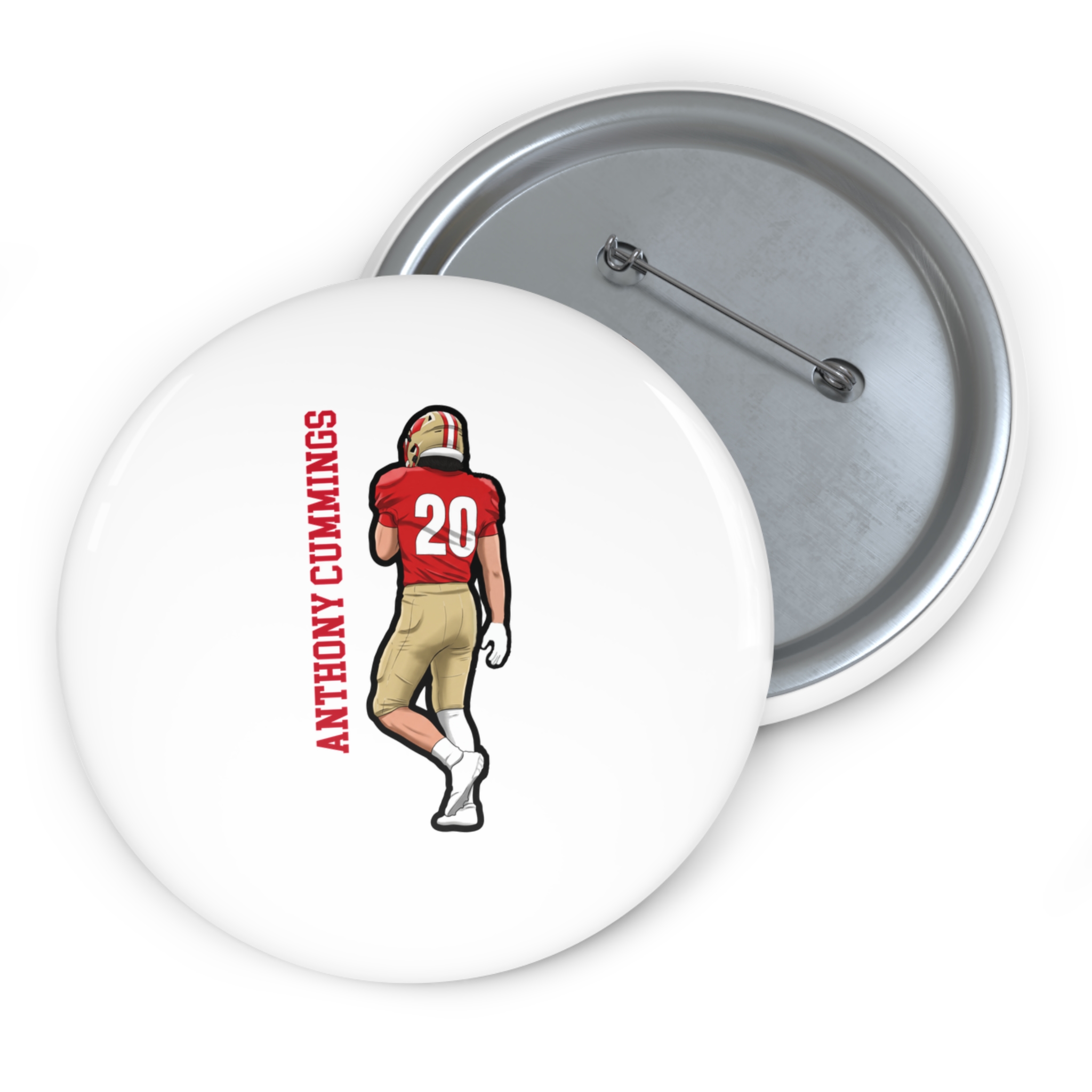Game Day Pin — character_name_vertical in Classic