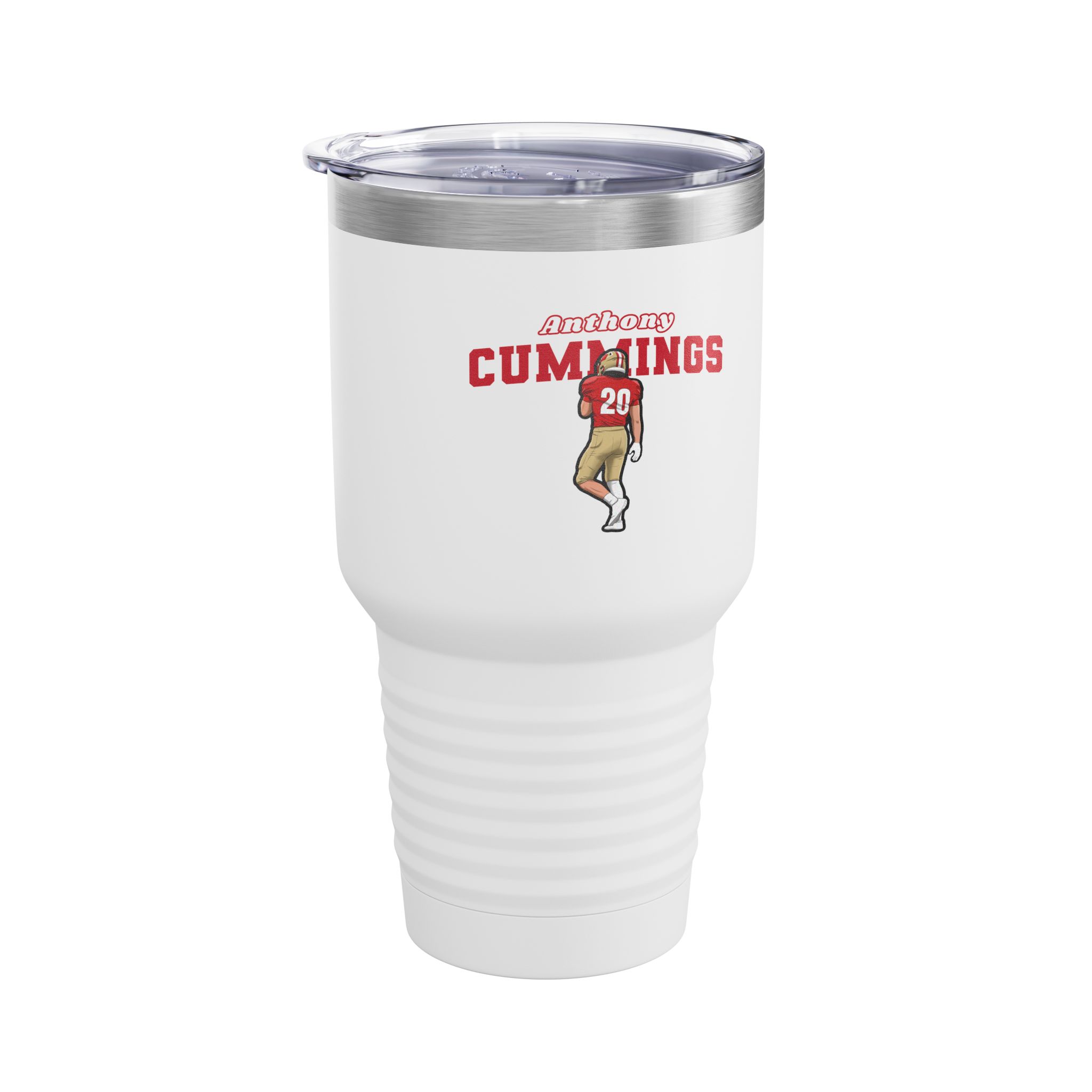 30oz Tumbler — character_name_arch in White