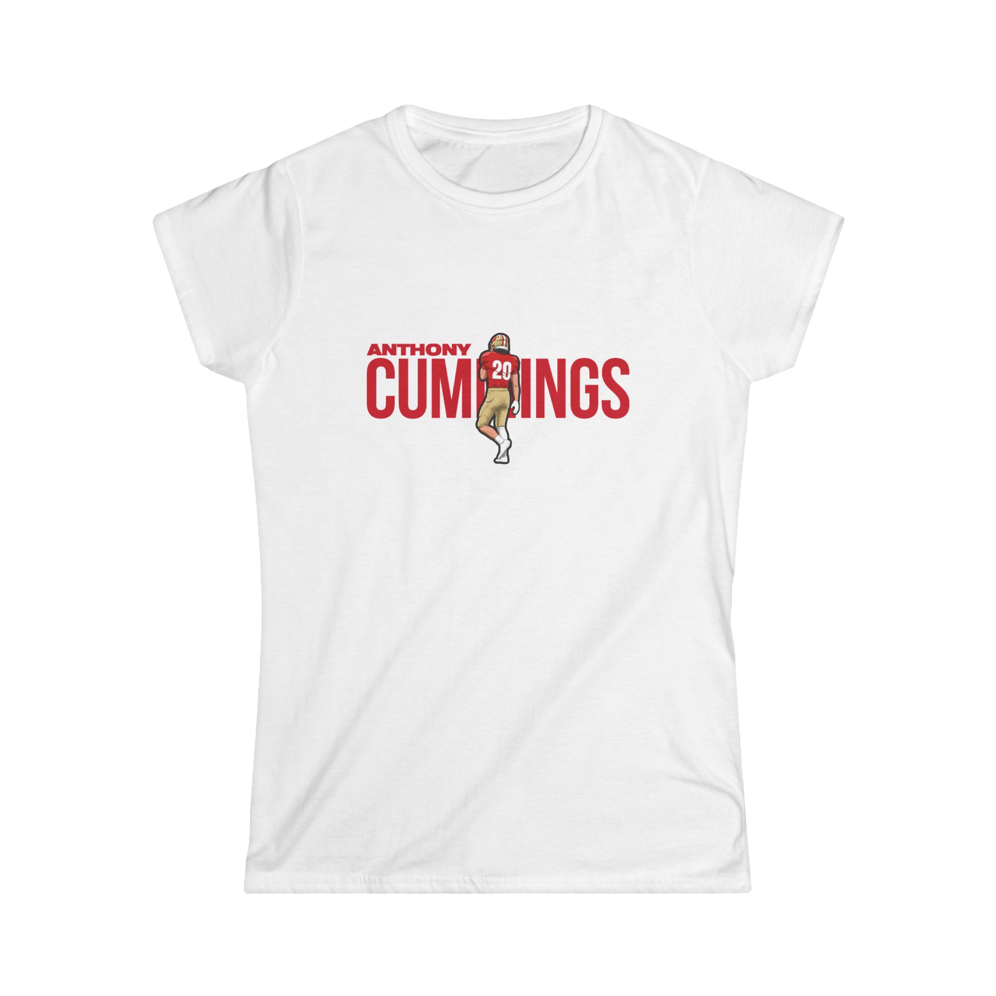 Women's Softstyle Tee — character_player_name in White