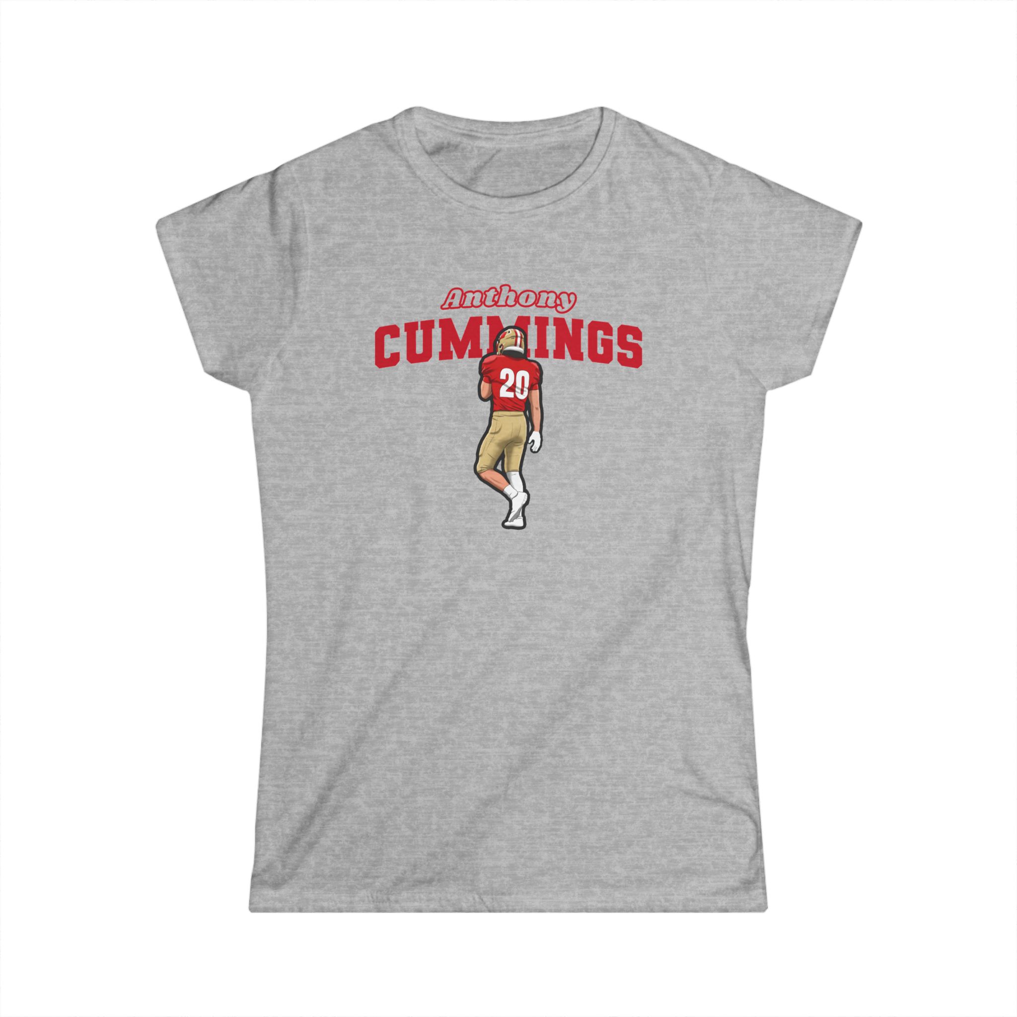 Women's Softstyle Tee — character_name_arch in Grey