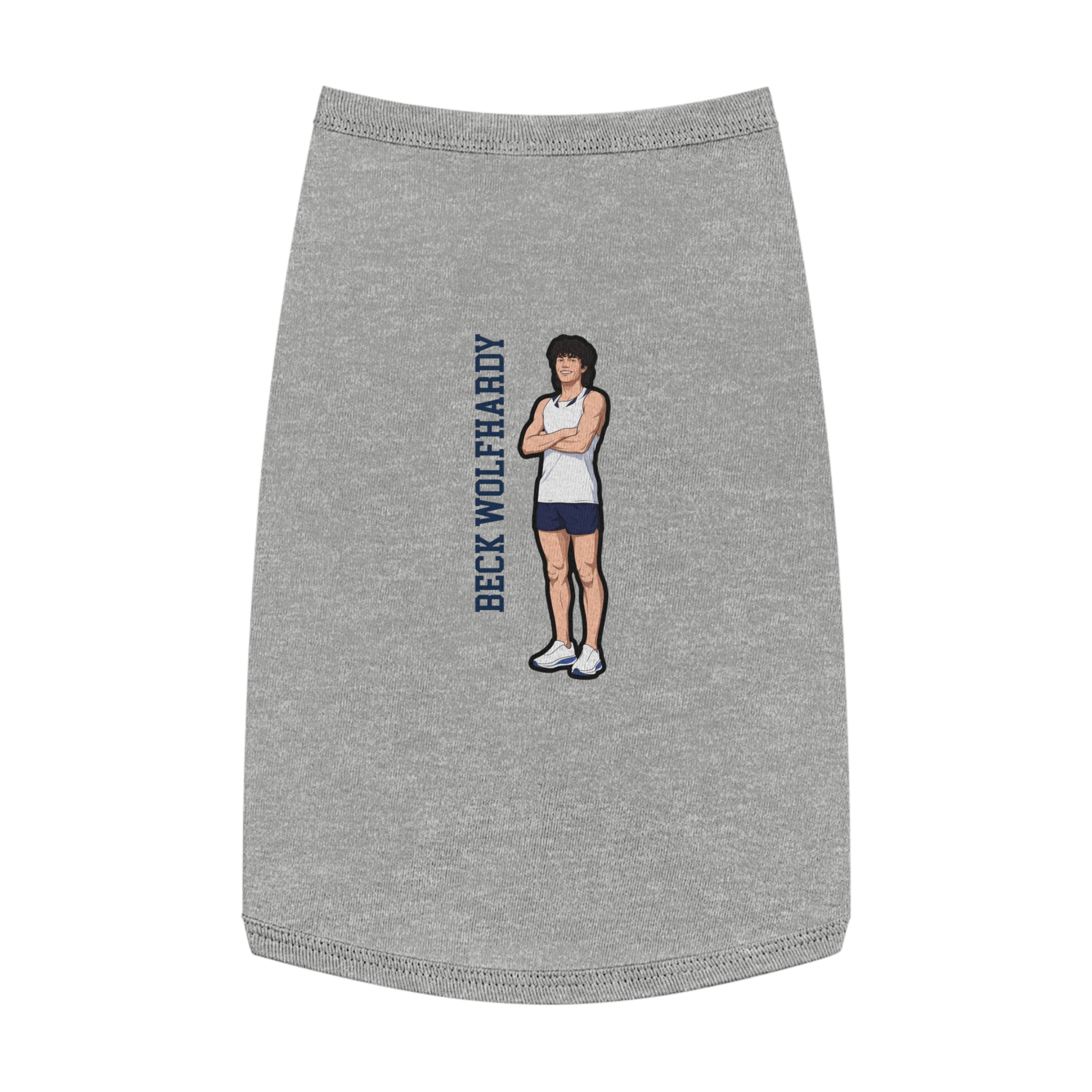Pet Tank Top — character_name_vertical in White