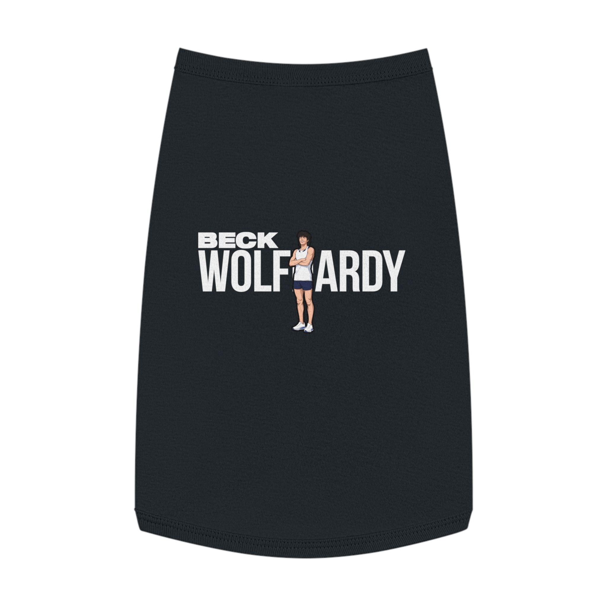 Pet Tank Top — character_player_name in Black