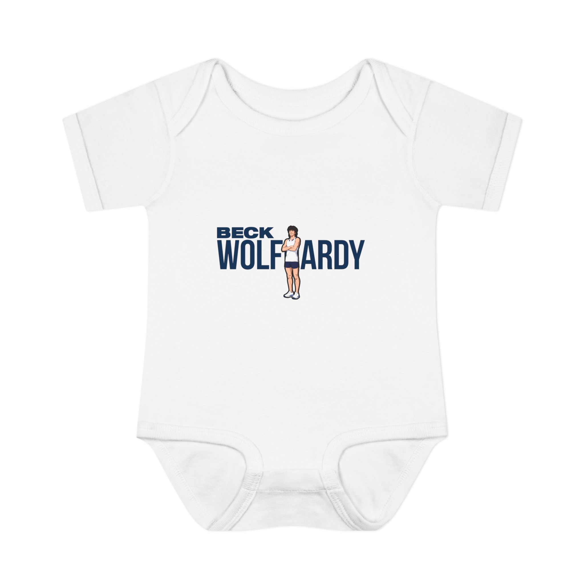 Baby Onesie — character_player_name in White