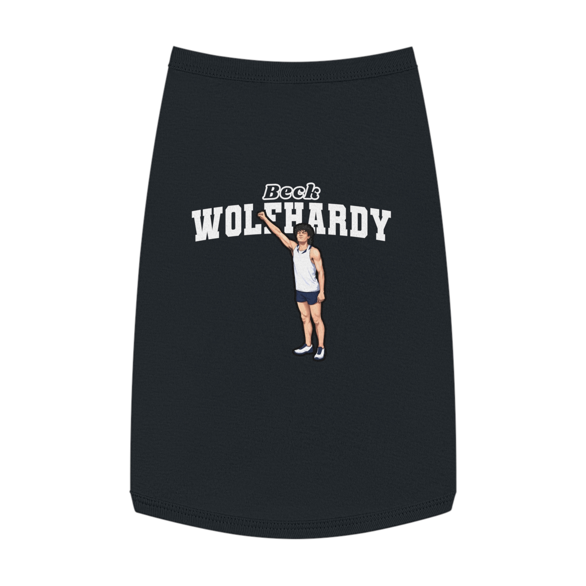 Pet Tank Top — character_name_arch in Black