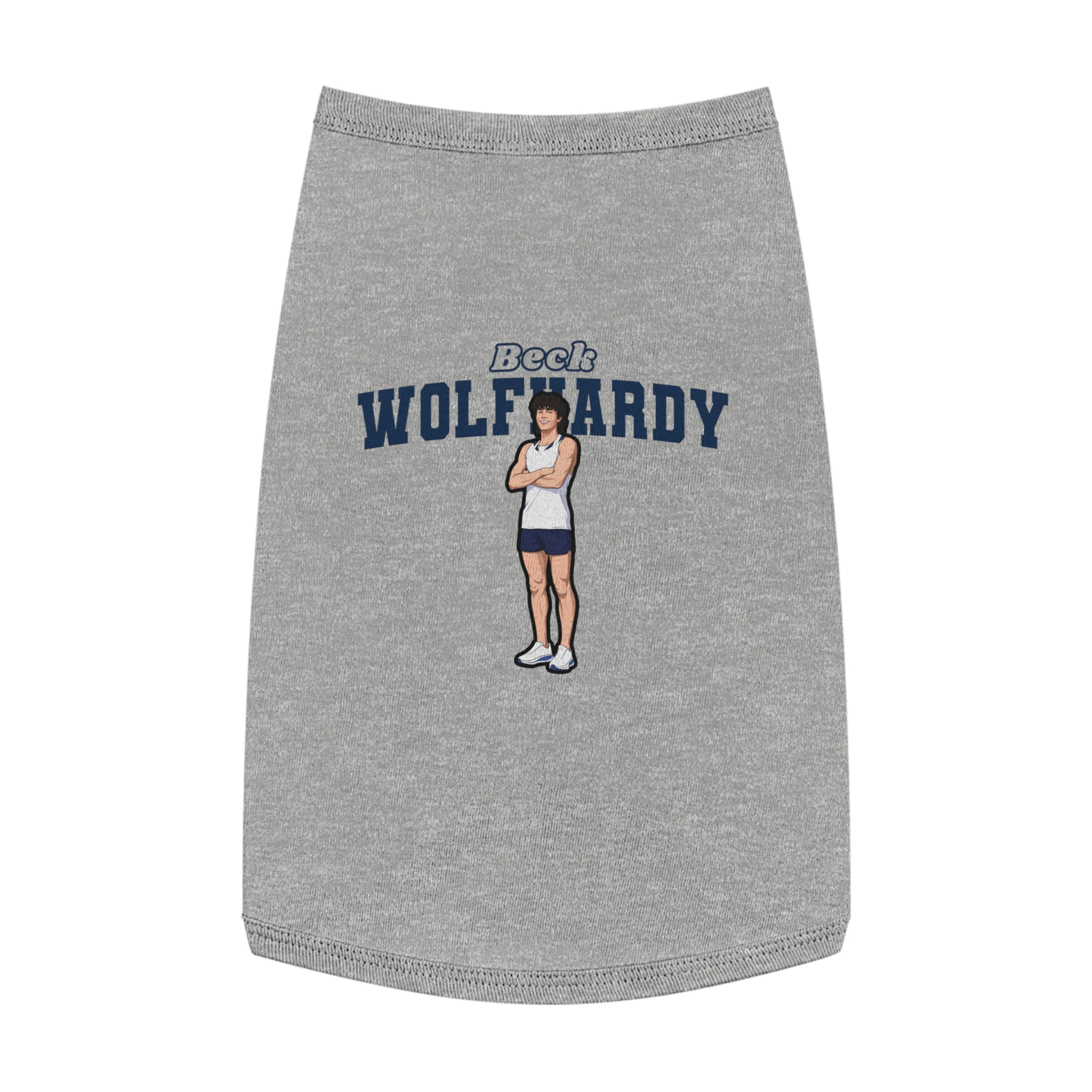 Pet Tank Top — character_name_arch in White