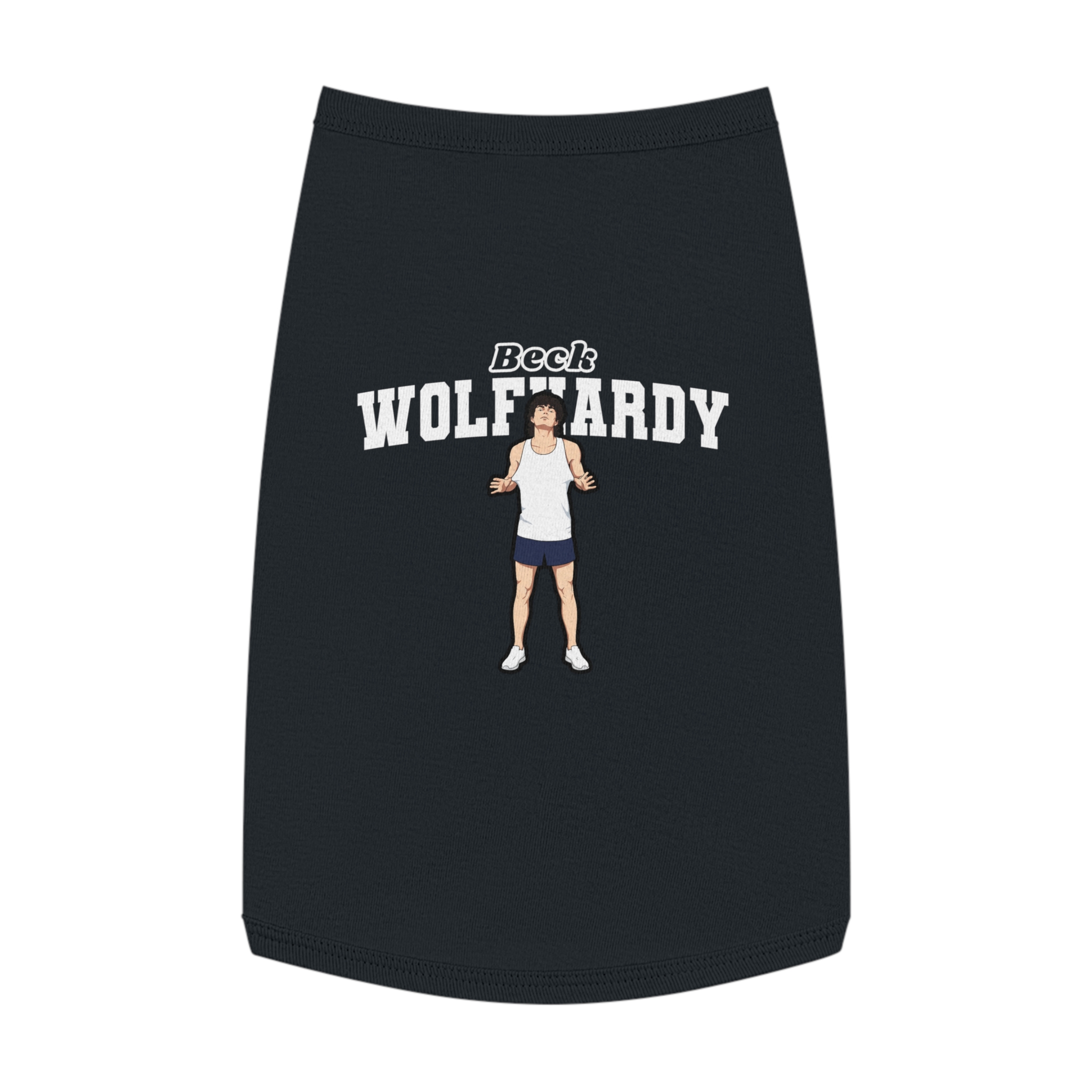 Pet Tank Top — character_name_arch in Black