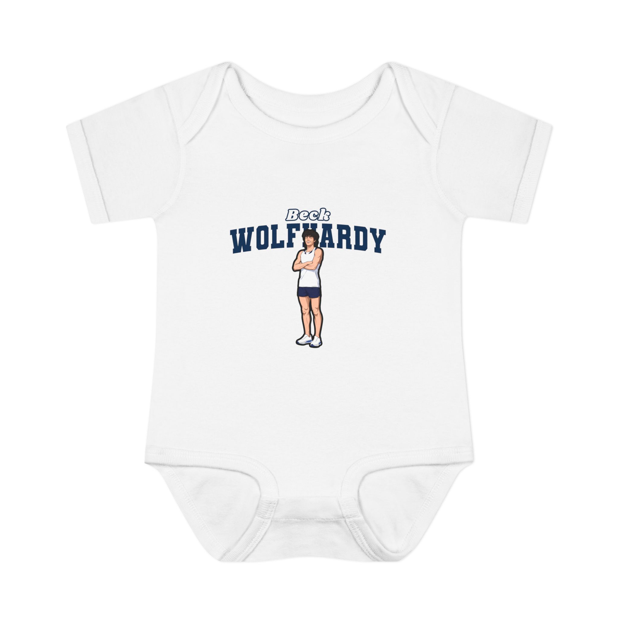 Baby Onesie — character_name_arch in White