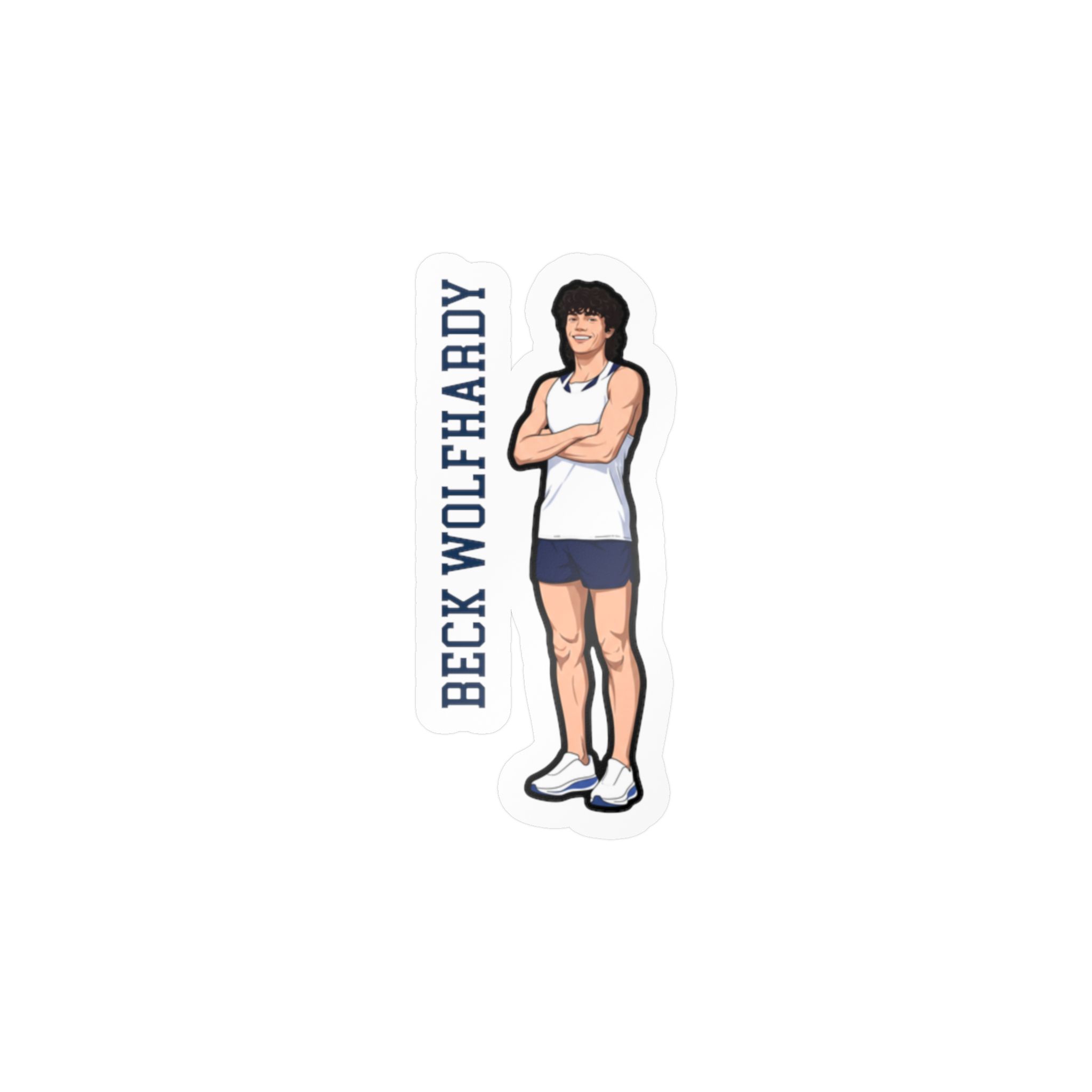 Vinyl Sticker — character_name_vertical in Classic