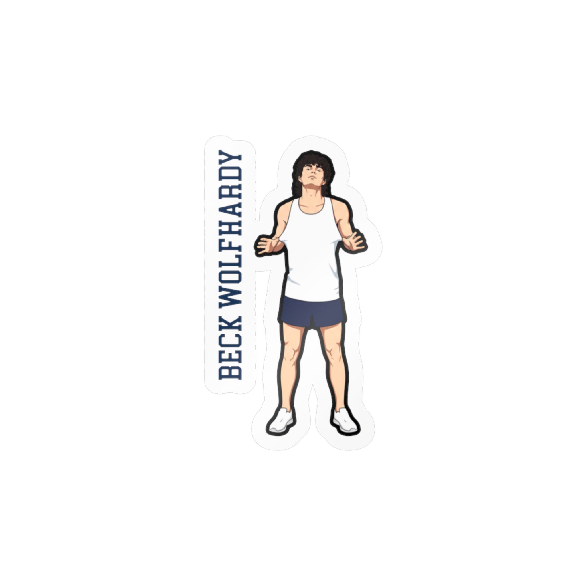 Vinyl Sticker — character_name_vertical in Classic