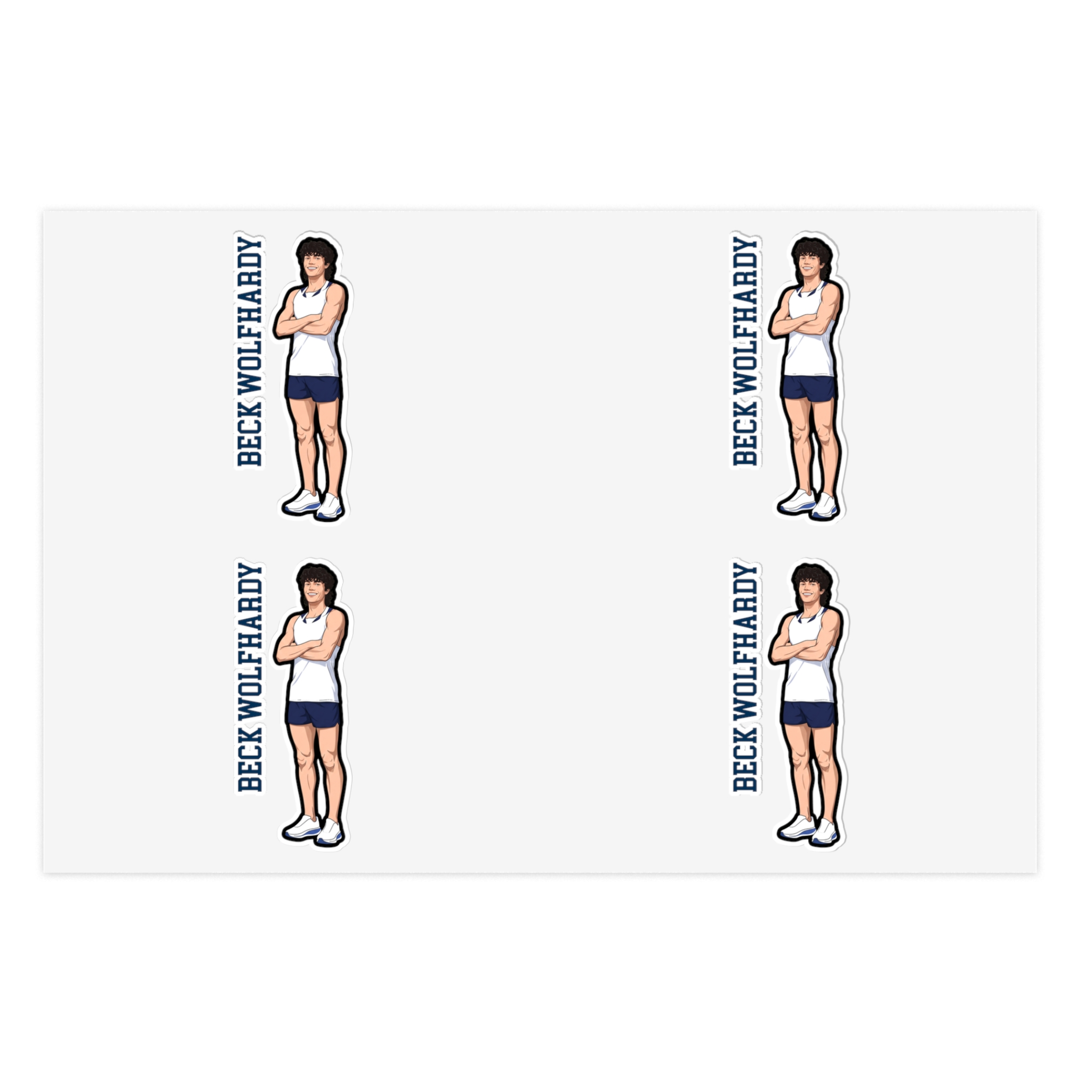 Sticker Sheet — character_name_vertical in Classic