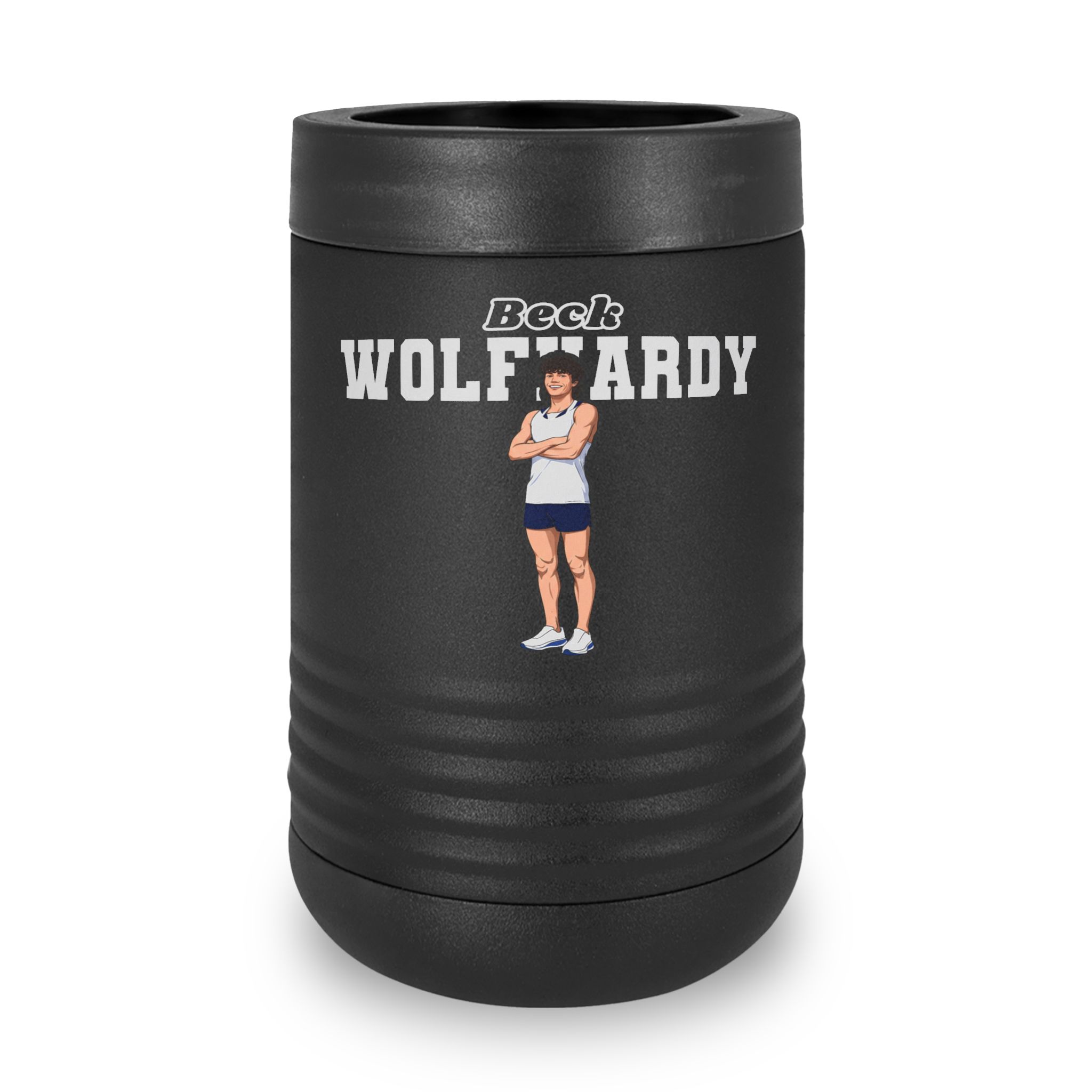 Stainless Can Cooler — character_name_arch in Black