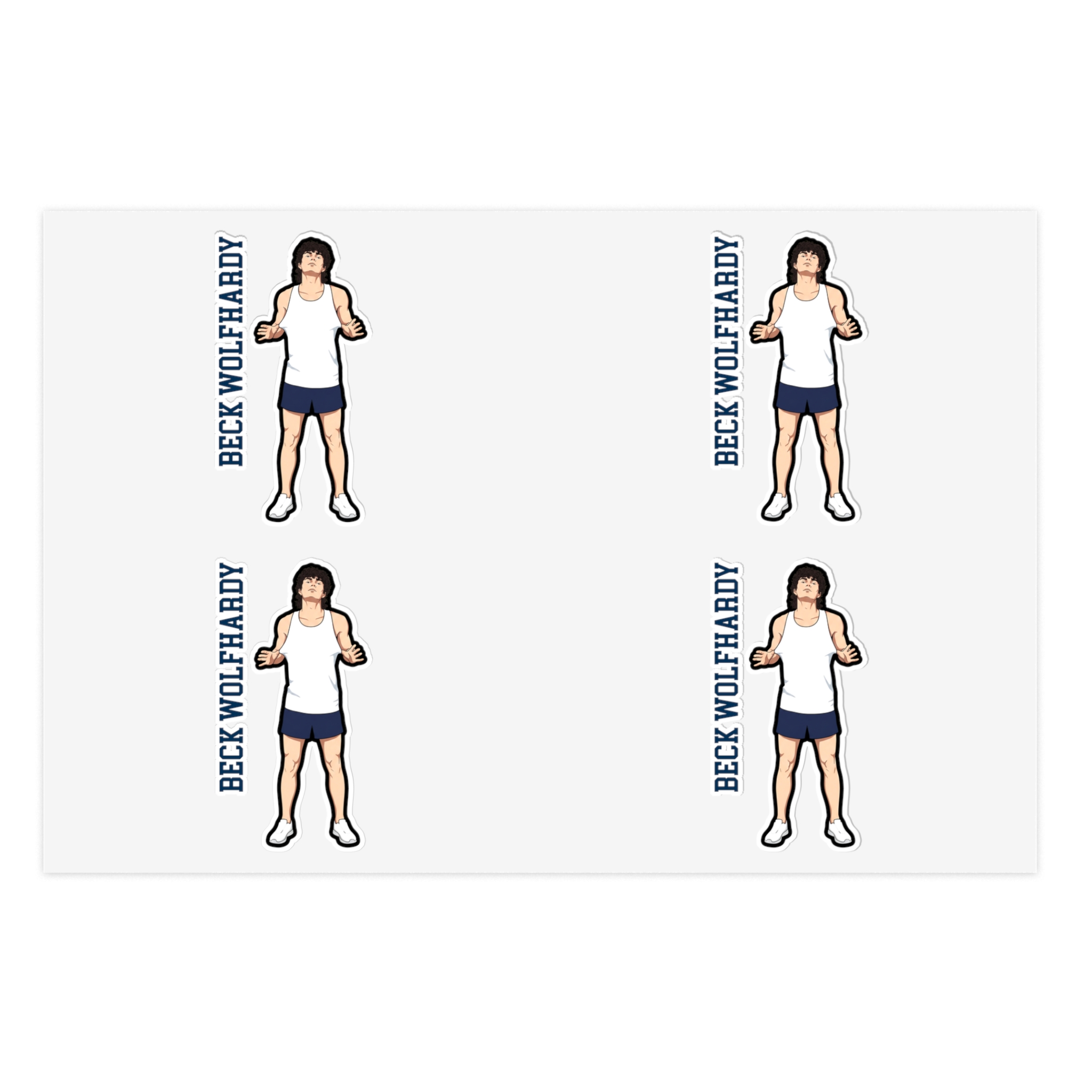 Sticker Sheet — character_name_vertical in Classic