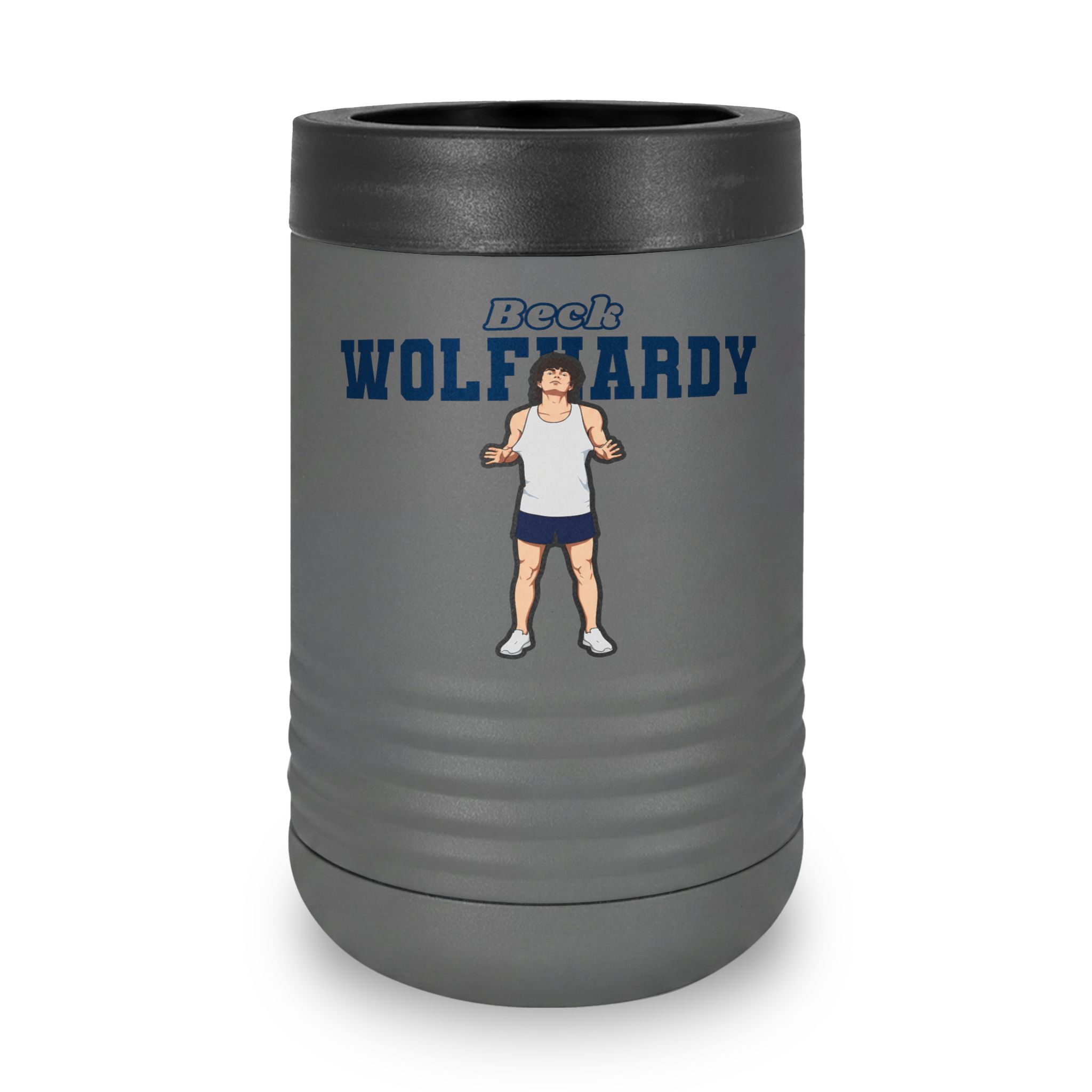 Stainless Can Cooler — character_name_arch in Grey