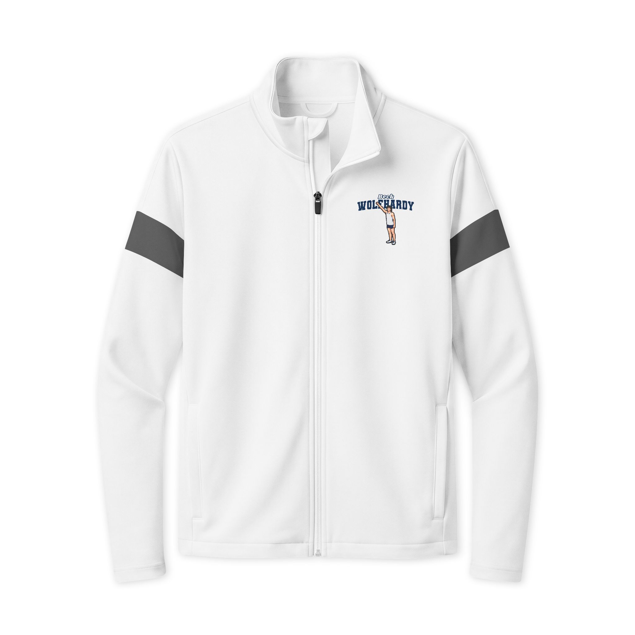 Travel Full-Zip Jacket — character_name_arch in White/ Iron Grey