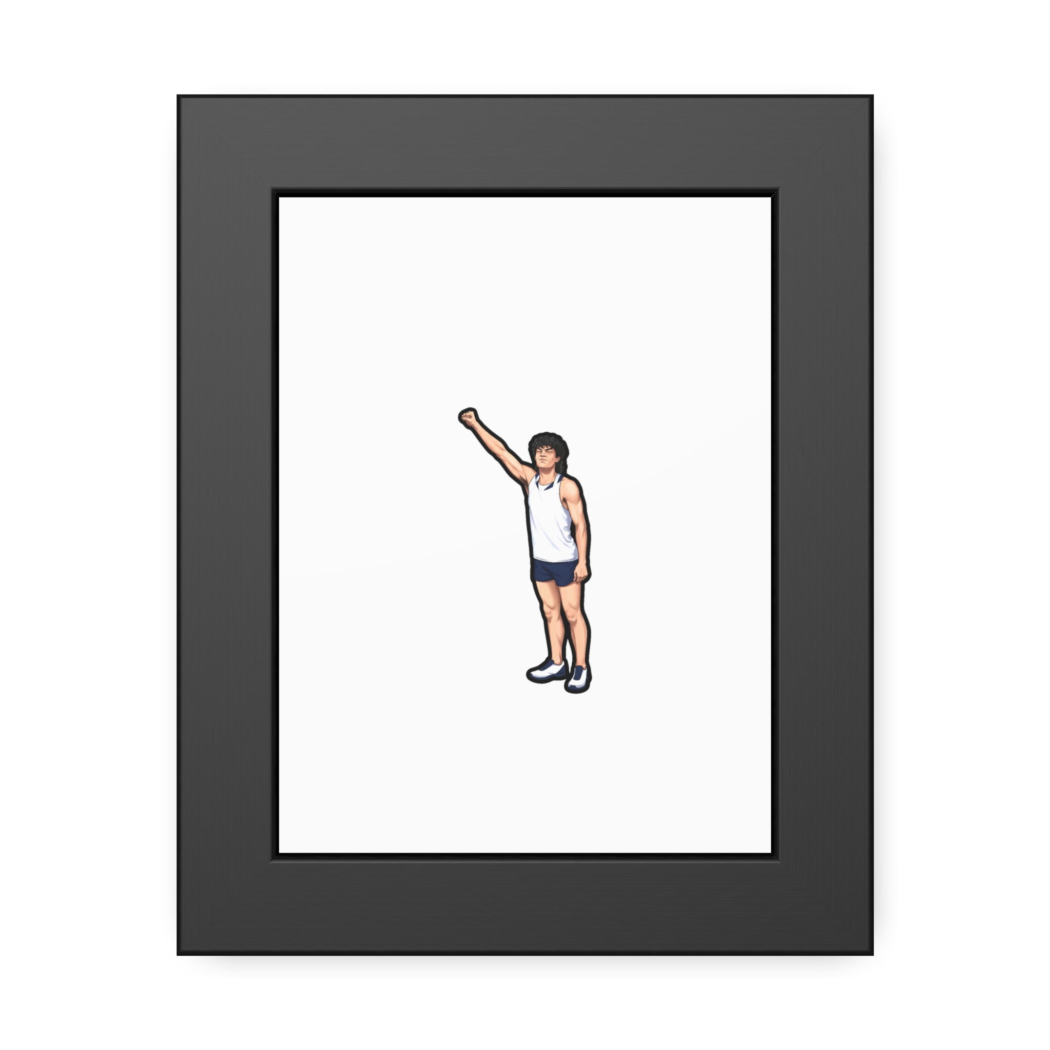 Framed Poster — character_name_arch in Black
