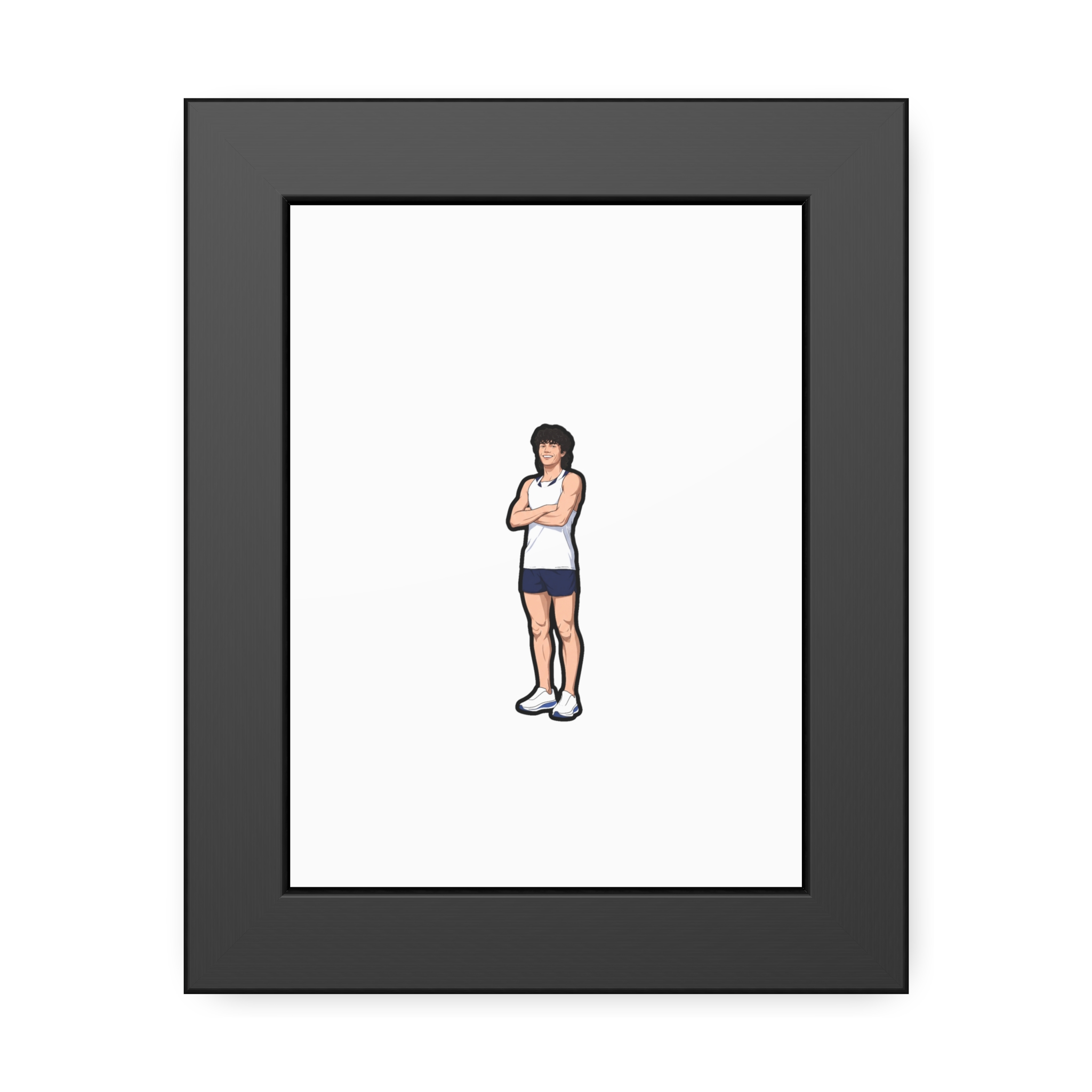 Framed Poster — character_name_arch in Black