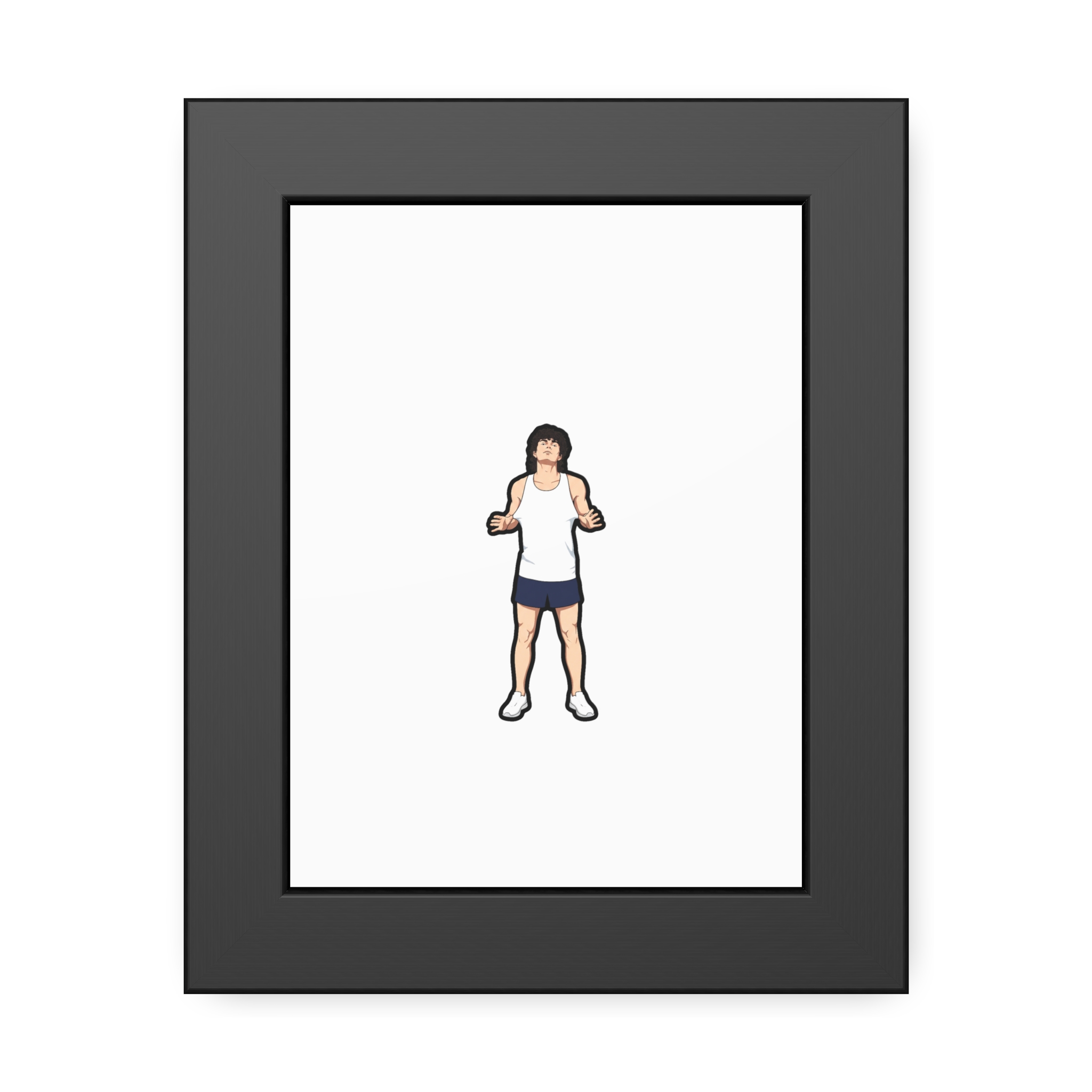 Framed Poster — character_name_arch in Black