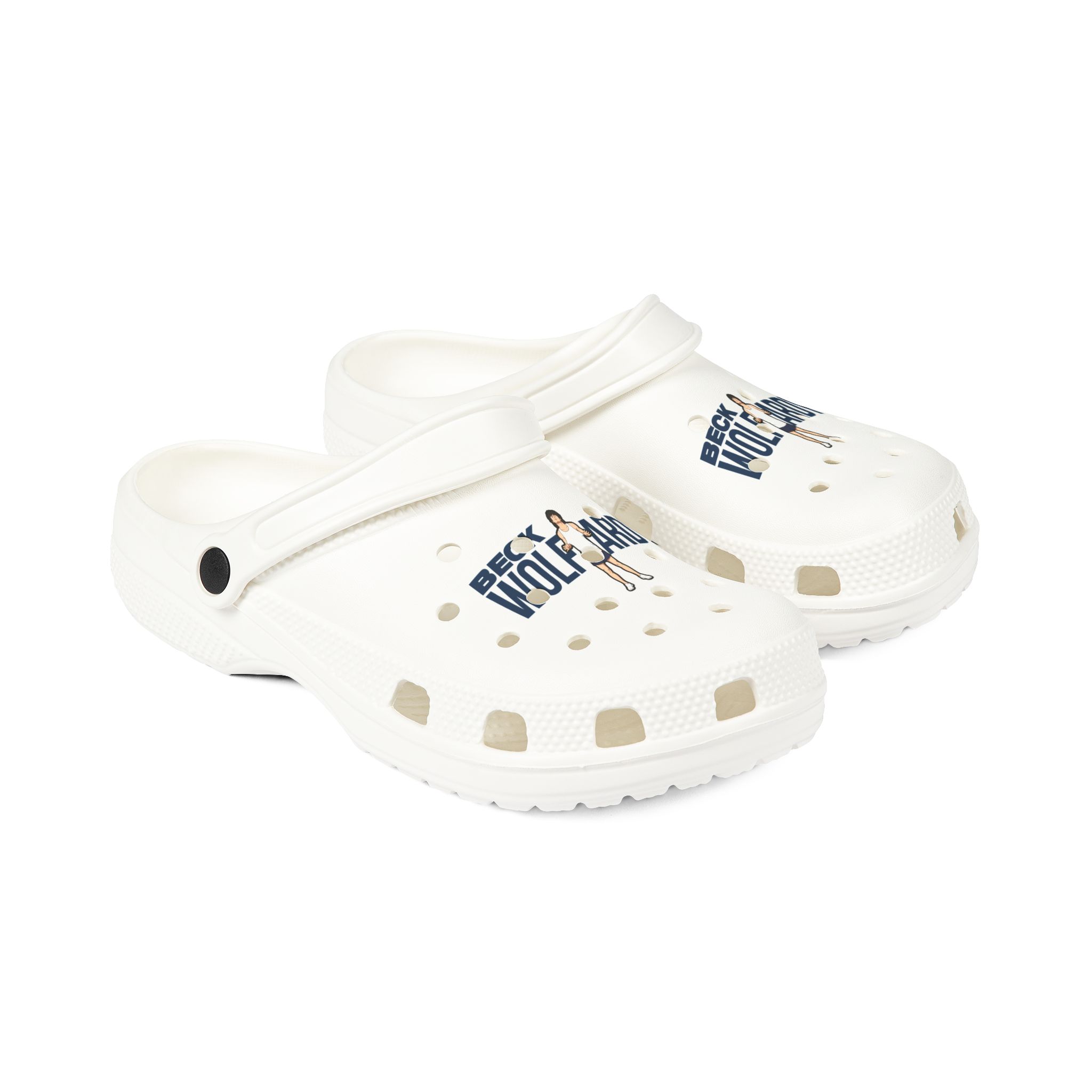 Rubber Clogs — character_player_name in White